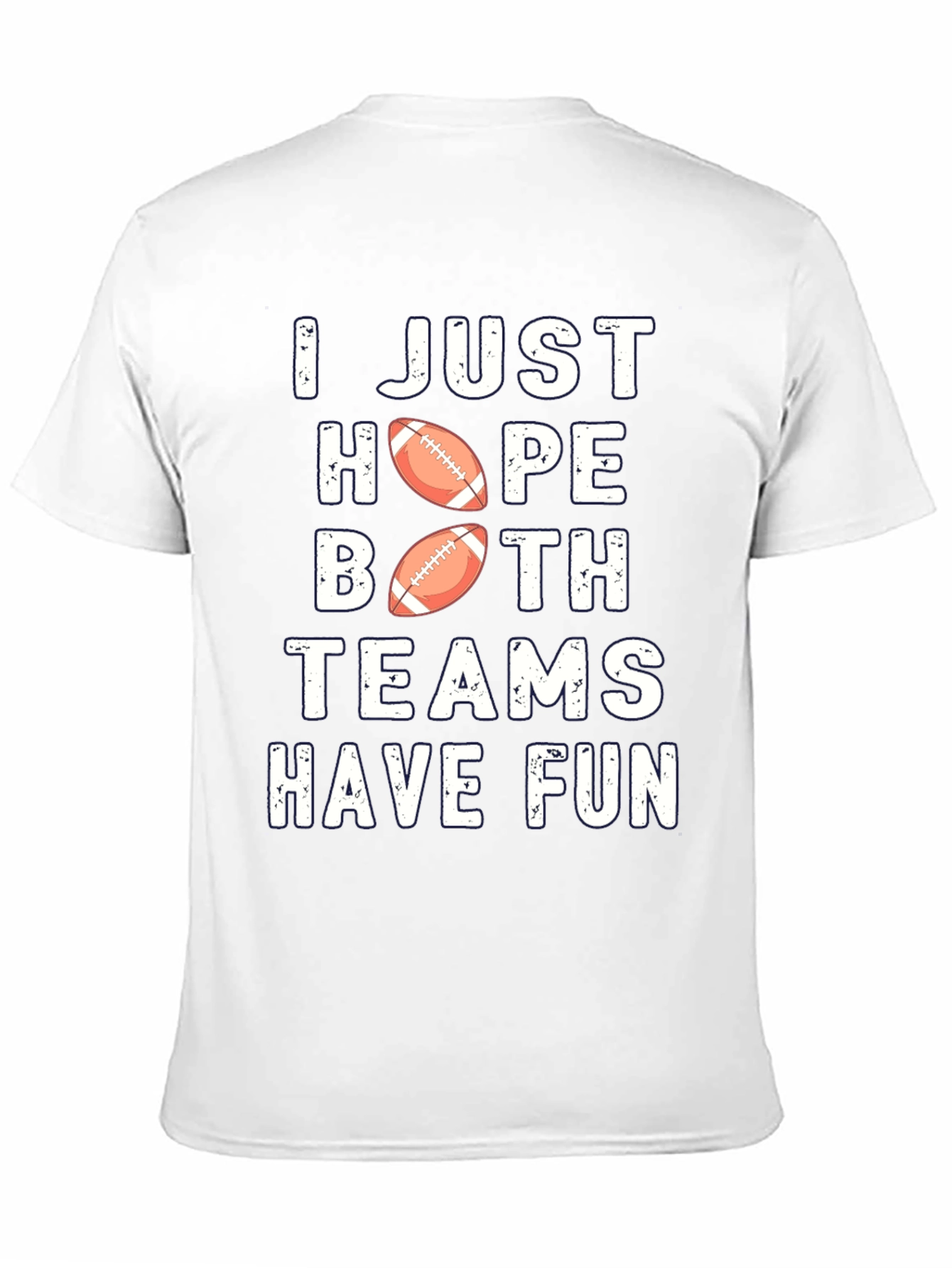 Black Funny Football Fan T-Shirt - Hope Both Teams Have Fun view 11