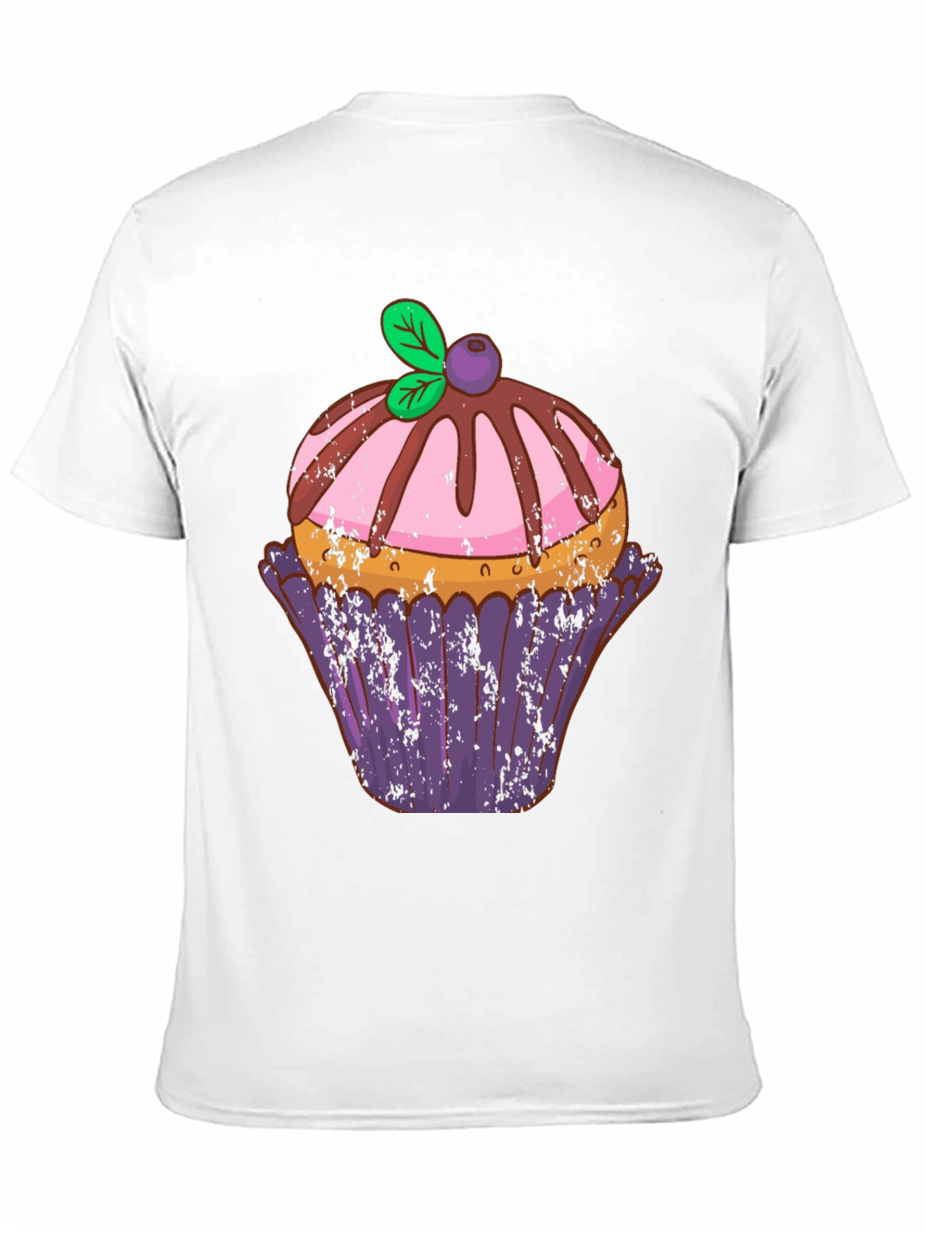 Black Cupcake Graphic Tee - Sweet Treat Design view 11