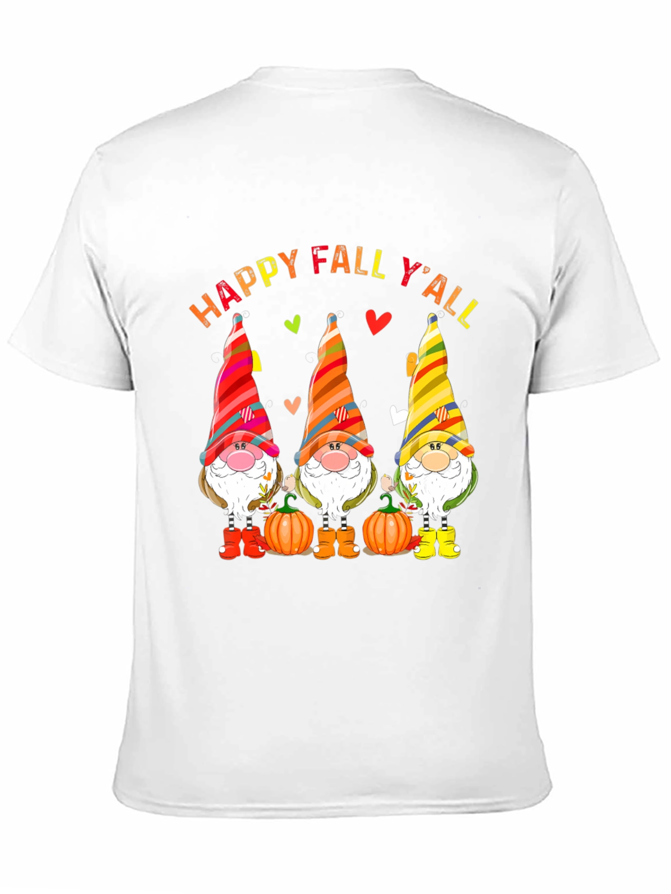 Happy Fall Y'all Gnomes T-Shirt - 11
