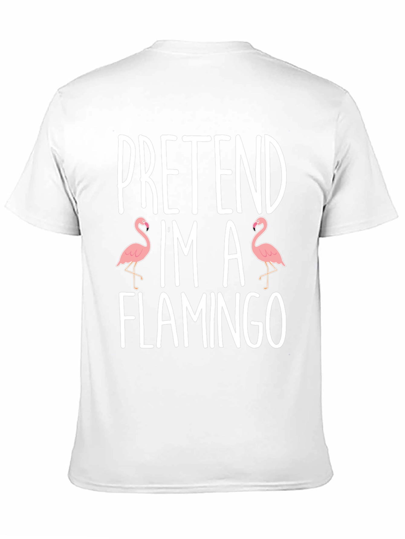 Black Pretend I'm A Flamingo Graphic T-Shirt view 11