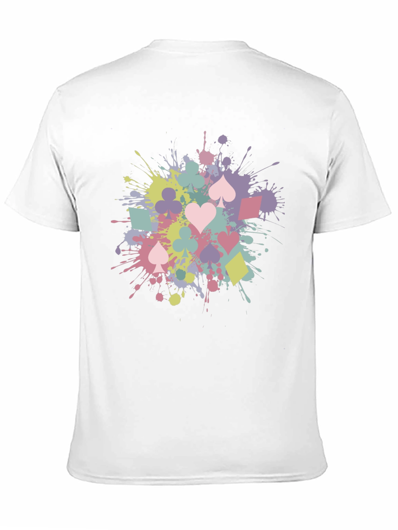 Black Playing Card Splash T-Shirt - Fun & Stylish view 11