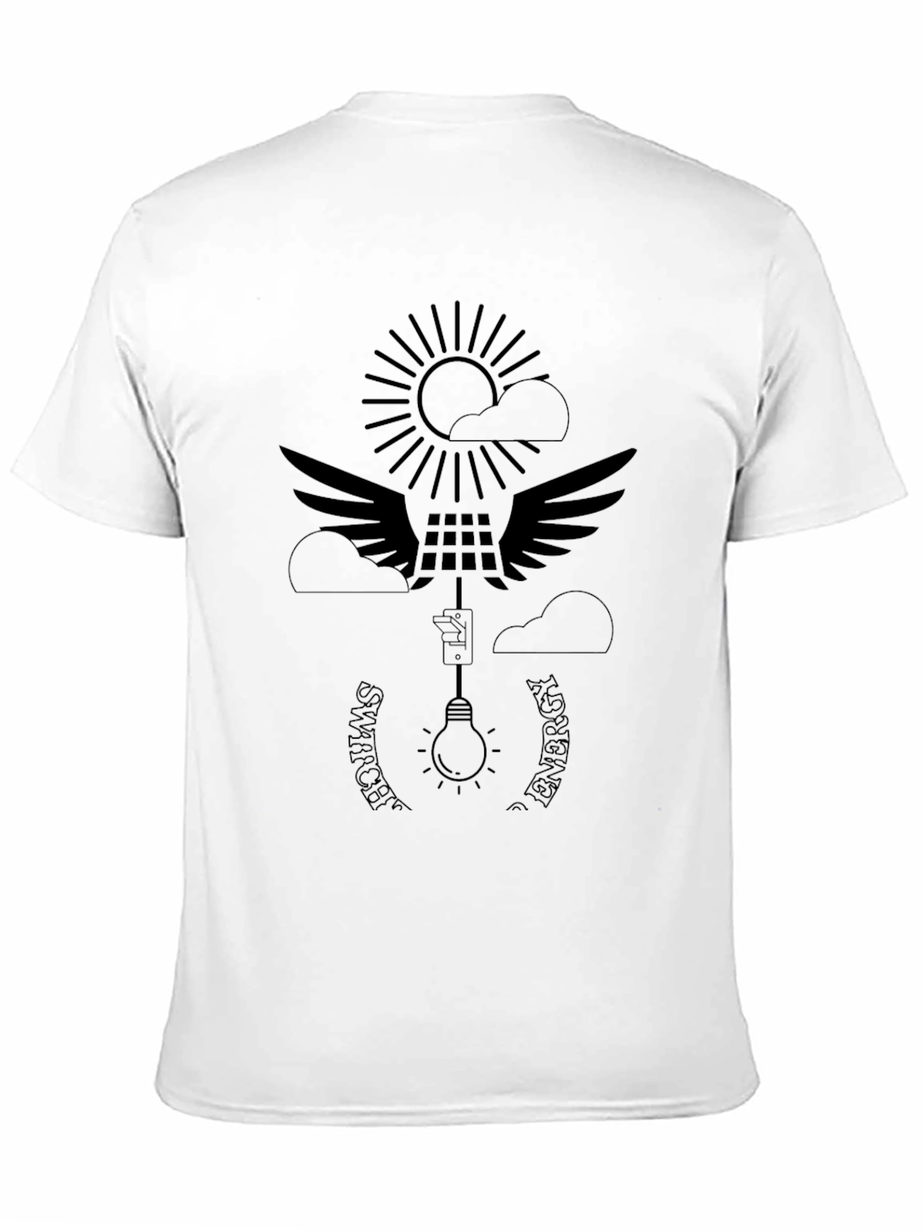 Black Switch Energy Graphic T-Shirt view 11