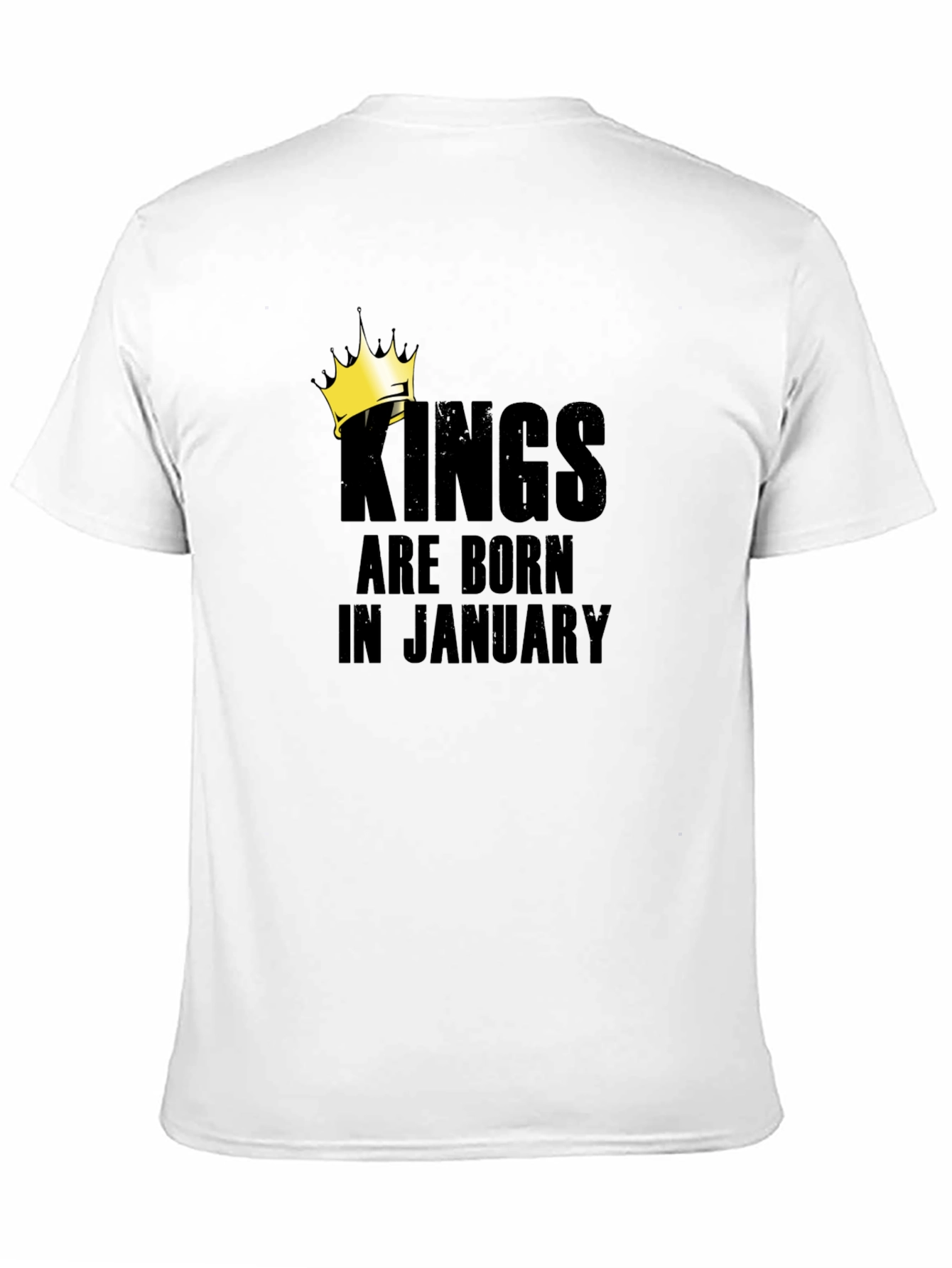 Black Kings Are Born In January Black T-Shirt view 11