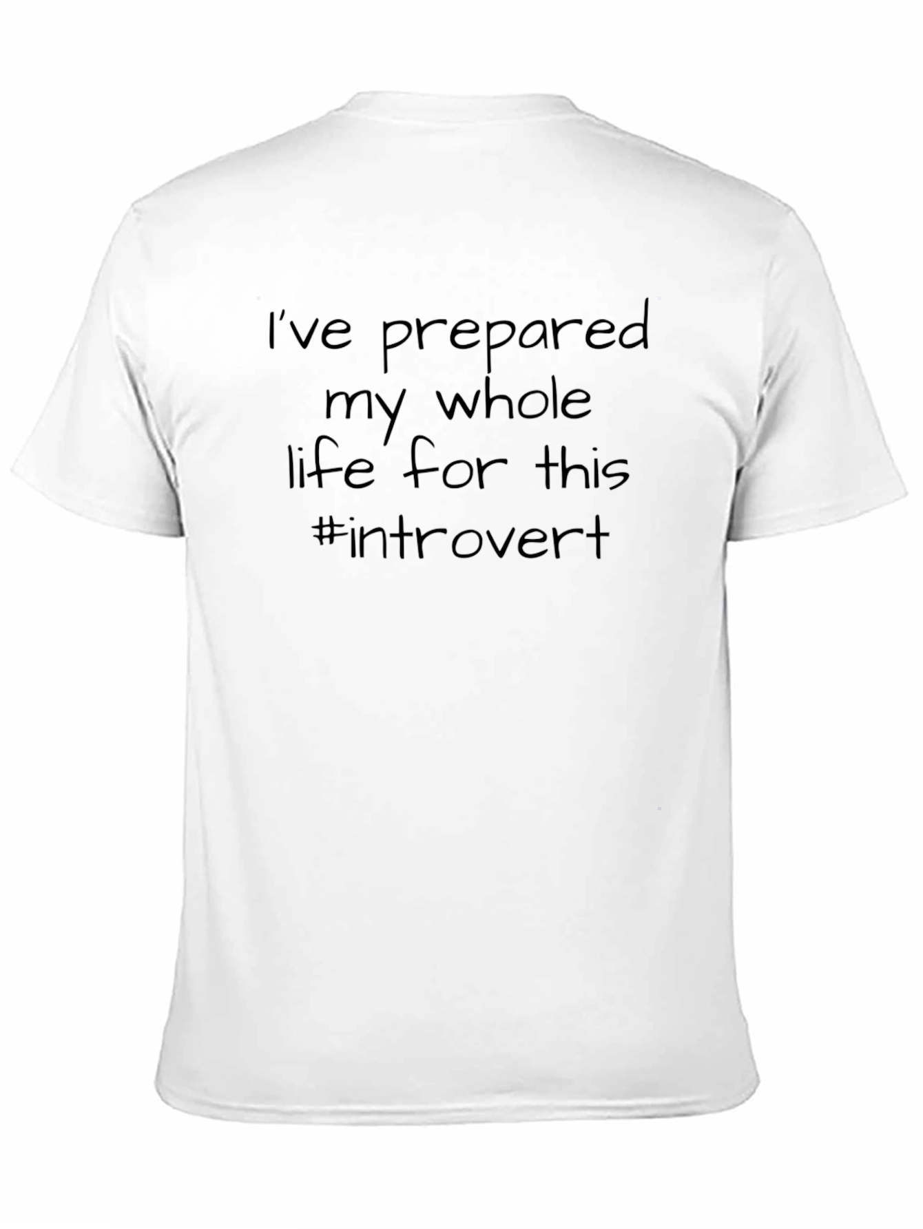 Black Introvert Life T-Shirt view 11