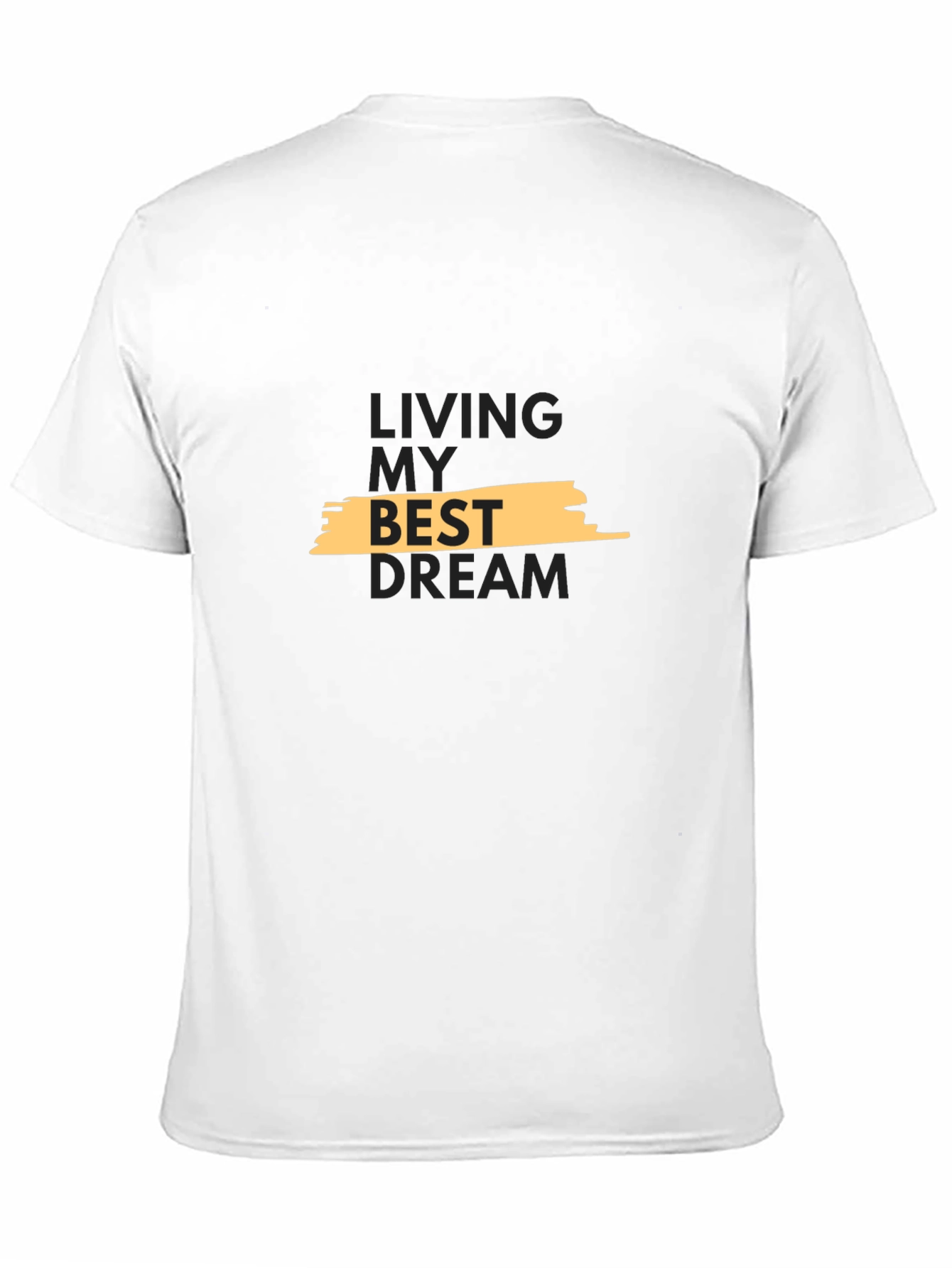 Black Living My Best Dream Black T-Shirt view 11