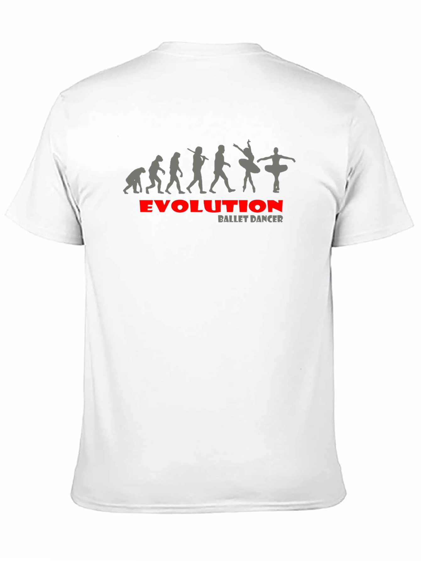 Black Evolution Ballet Dancer Black T-Shirt view 11