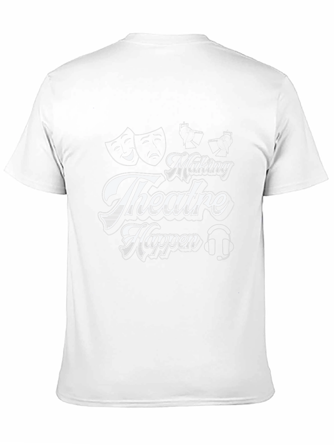 Black Making Theatre Happen Black T-Shirt view 11