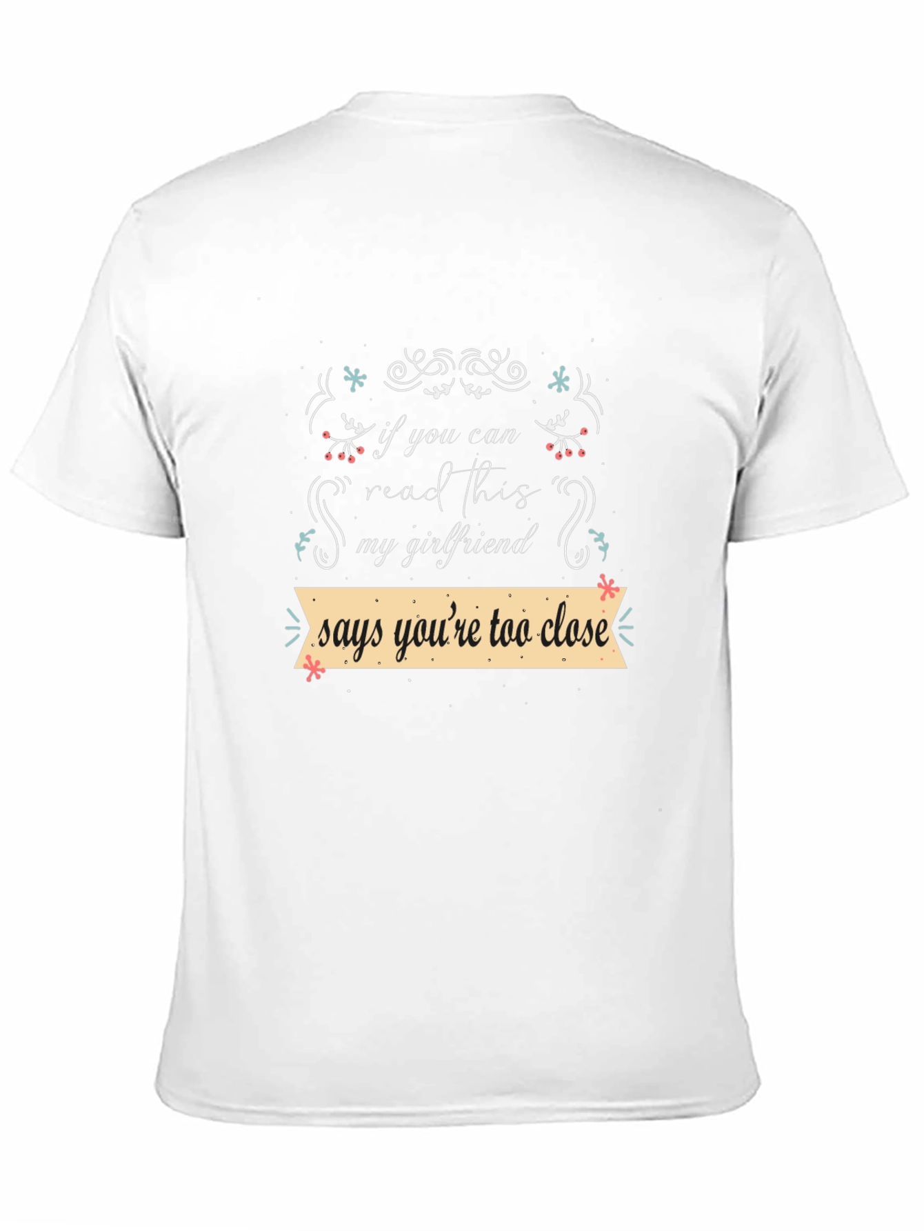 Black Funny Girlfriend Tee - If You Can Read This! view 11