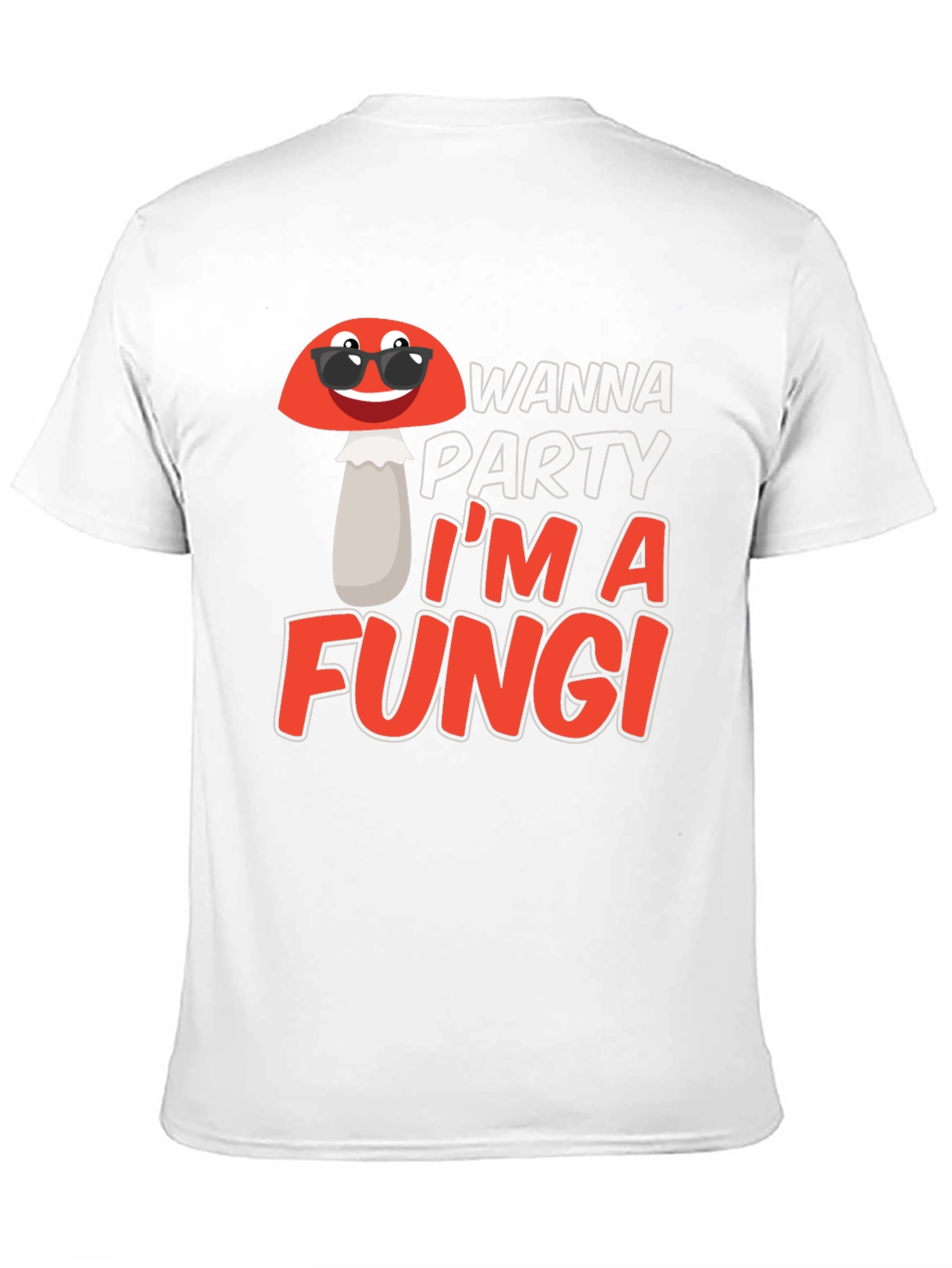 Black Funny Fungi Party T-Shirt view 11