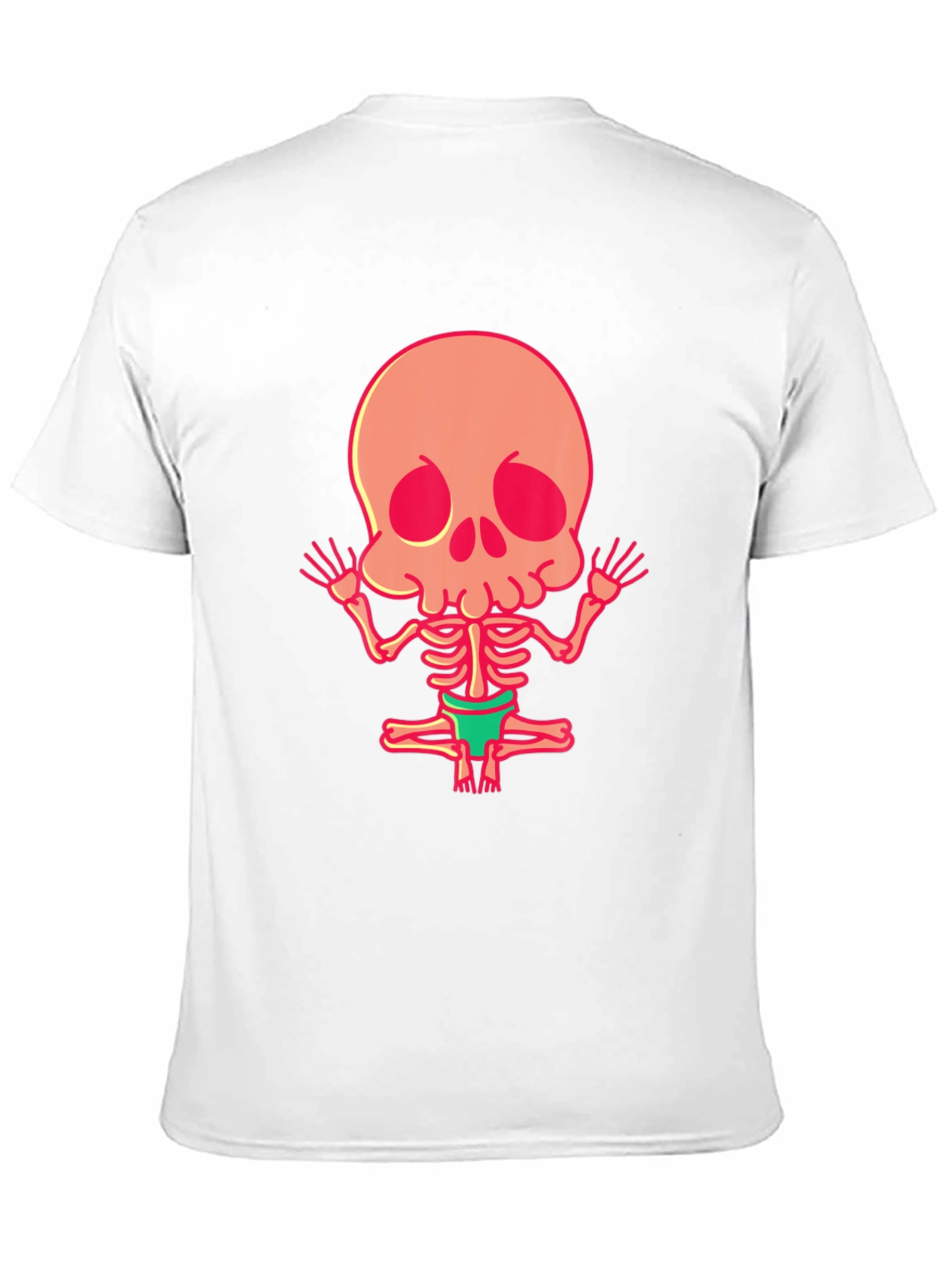 Black Skeleton Yoga Funny Graphic Tee view 11