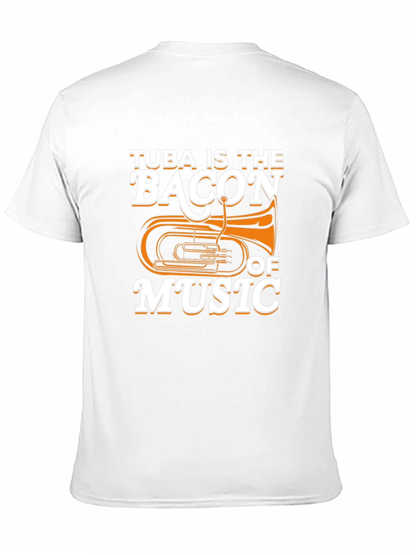 Black Tuba Is The Bacon of Music Funny Musician T-Shirt view 11