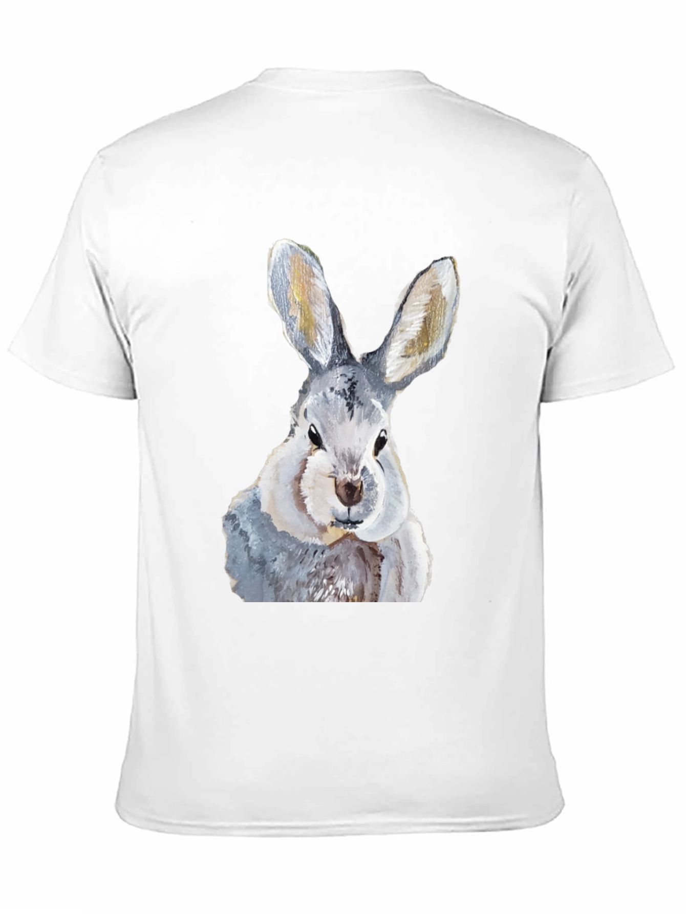 Hare T-Shirt: Soft Black Cotton Bunny Graphic Tee - 11