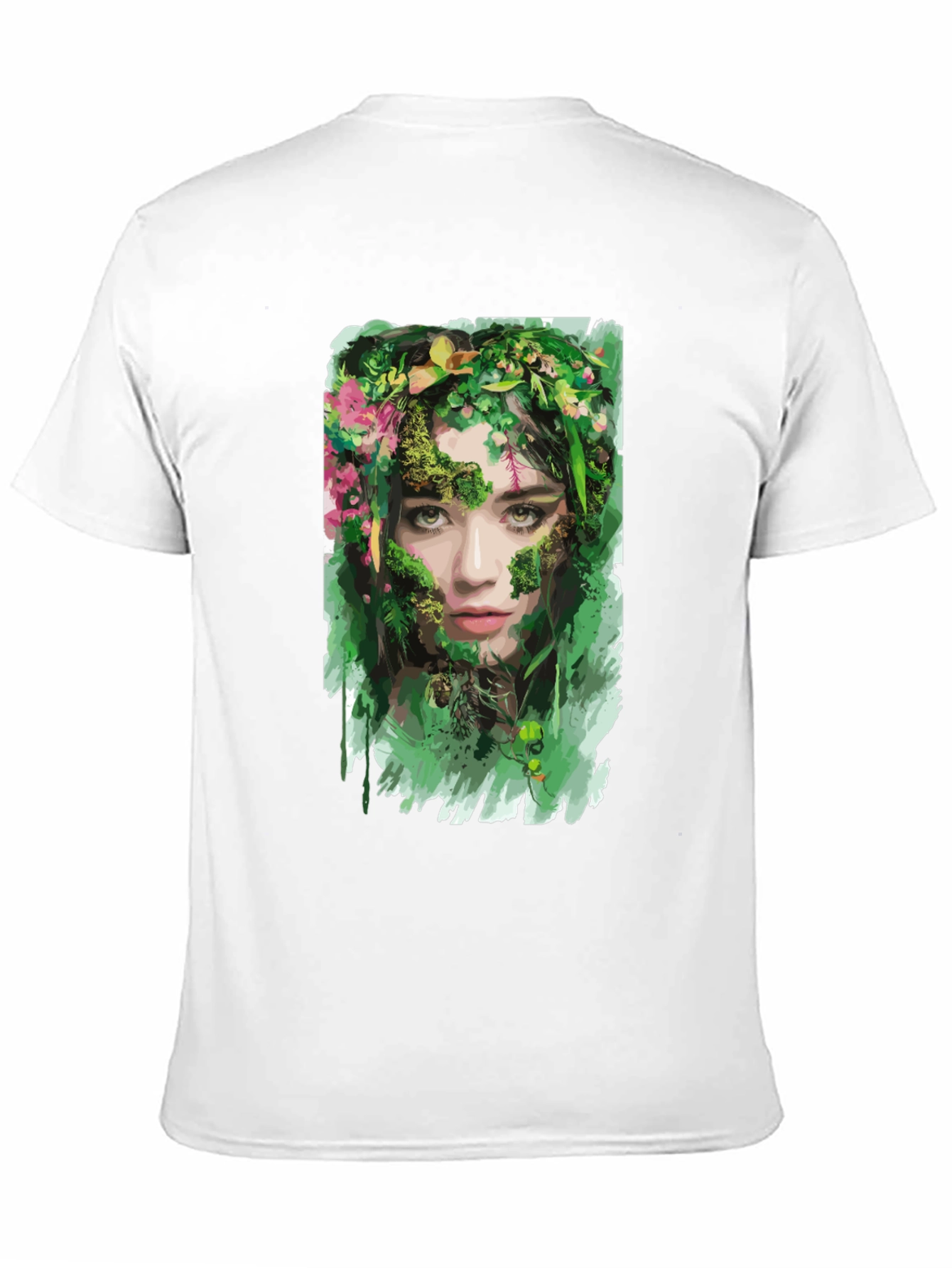 Black Nature Goddess Graphic T-Shirt - Black view 11