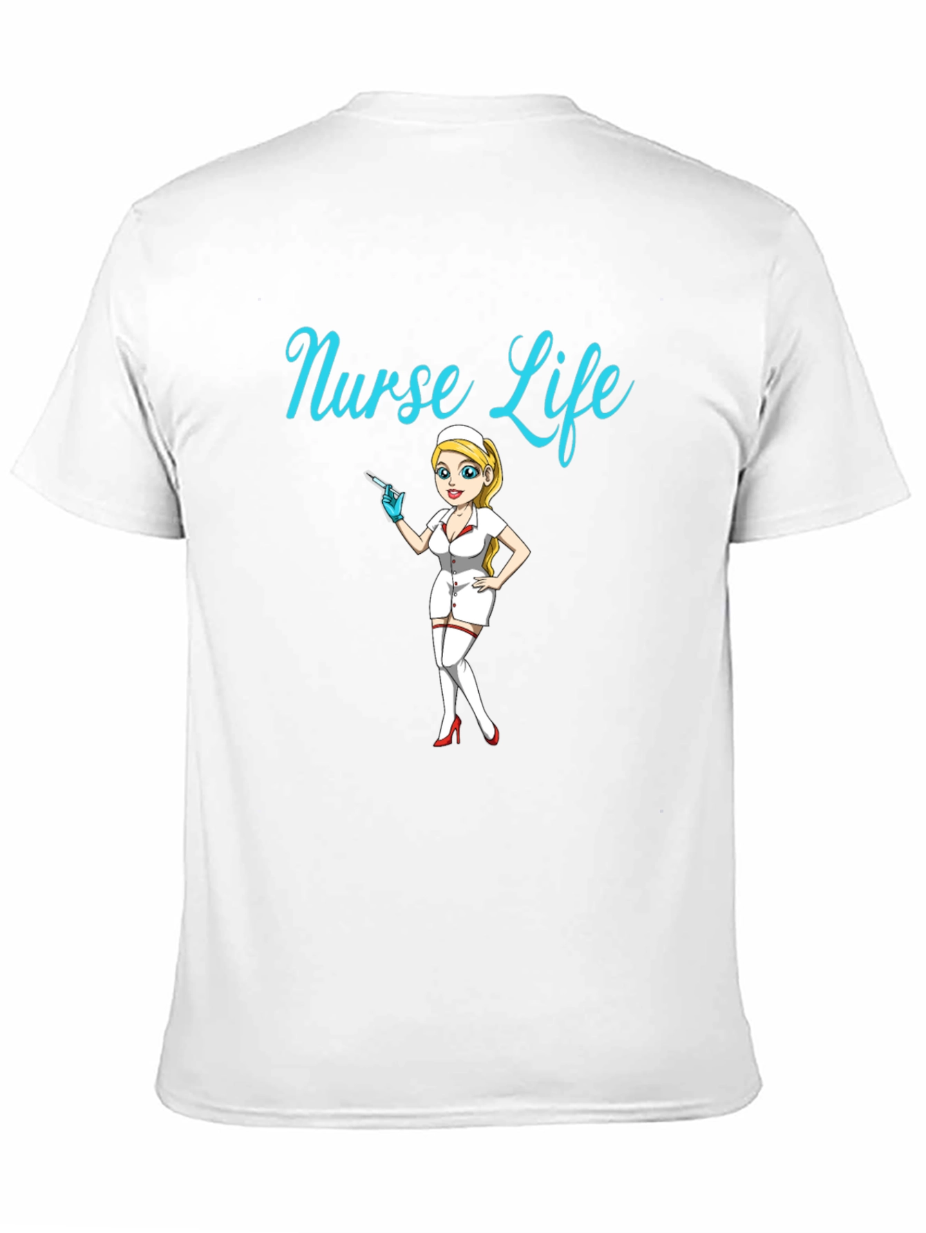 Black Nurse Life Black Graphic Tee view 11
