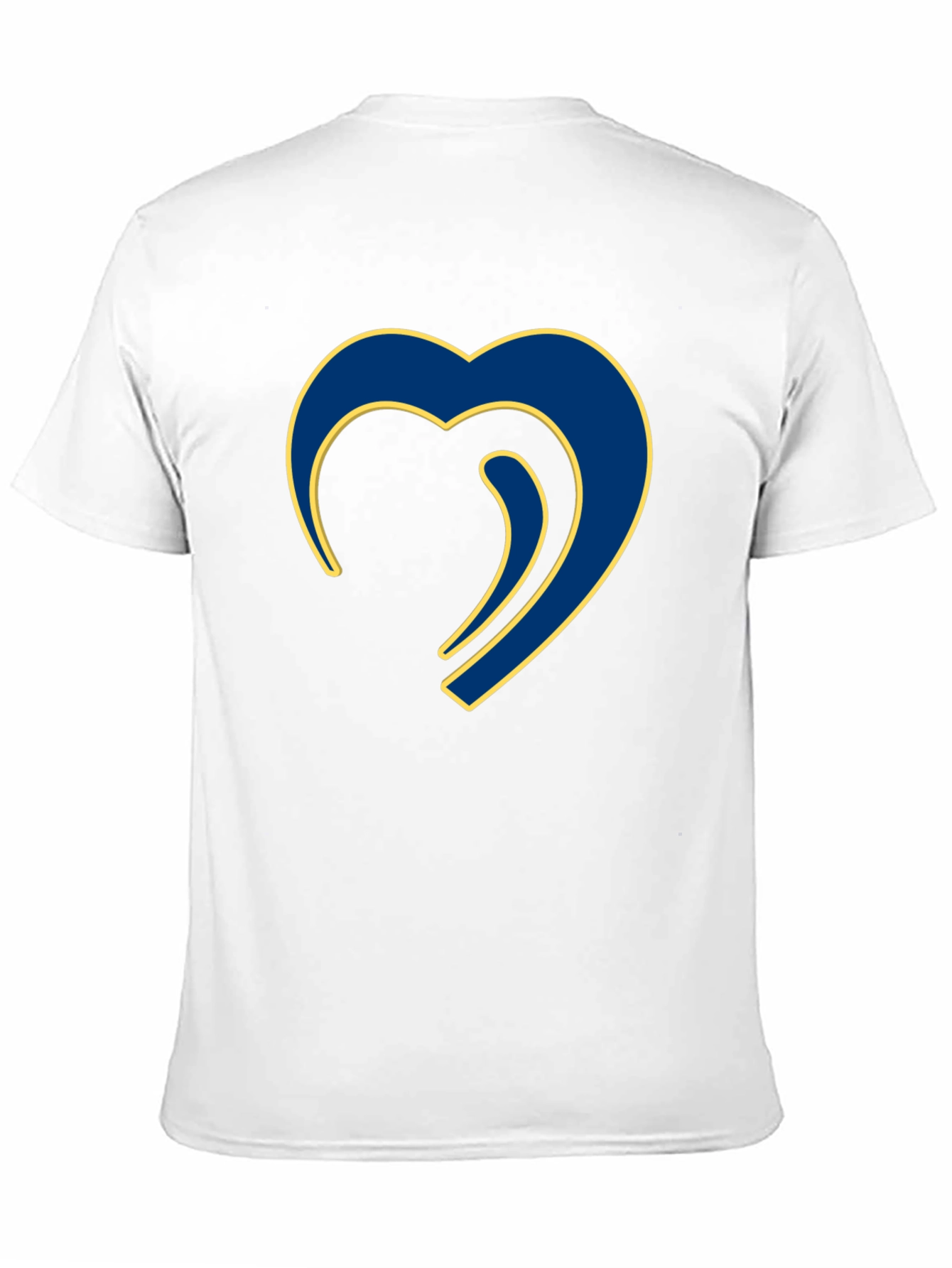 Black Stylish Blue Heart Graphic Black T-Shirt view 11