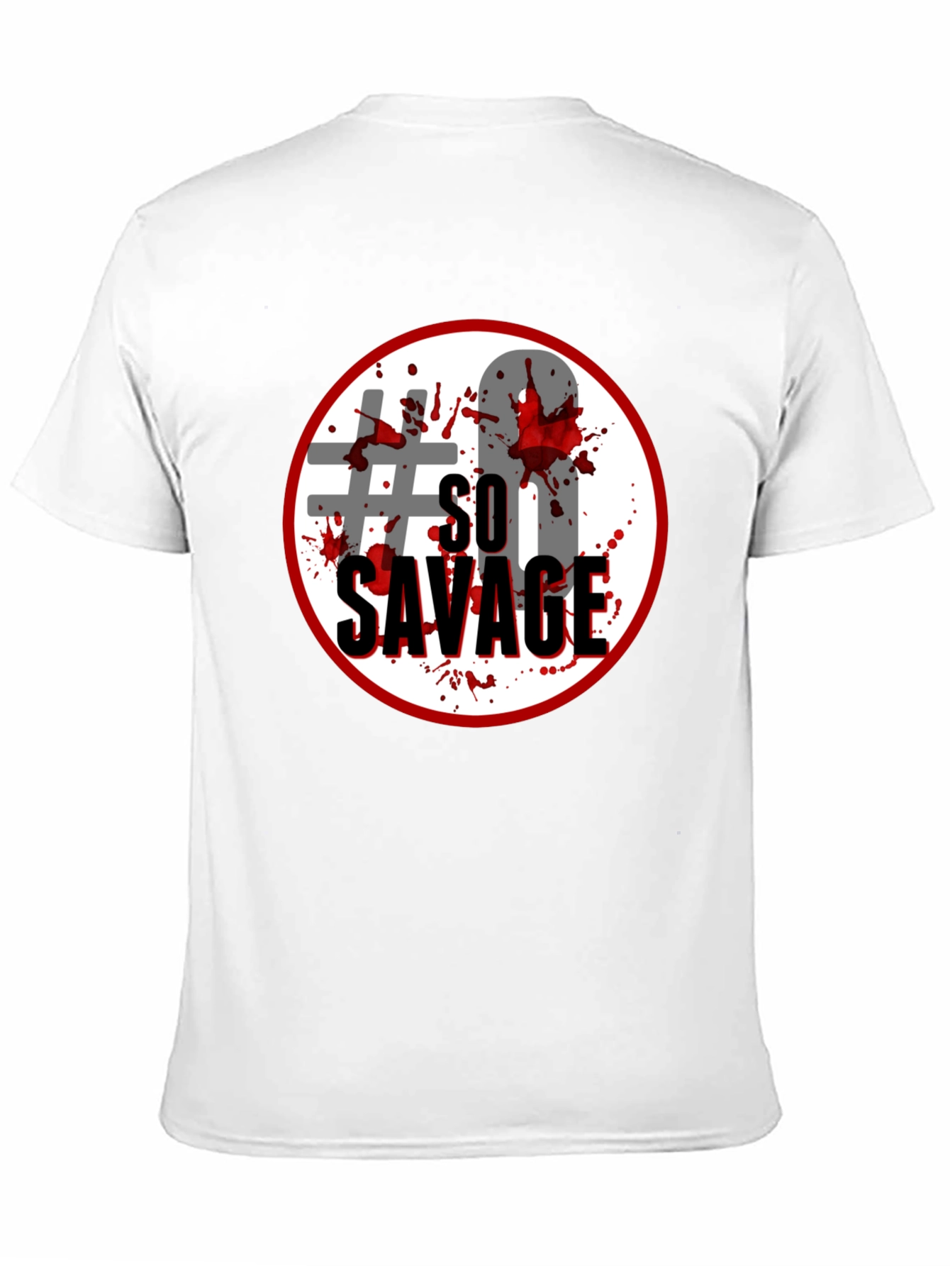 Black So Savage Graphic Tee - Black Cotton Blend view 11
