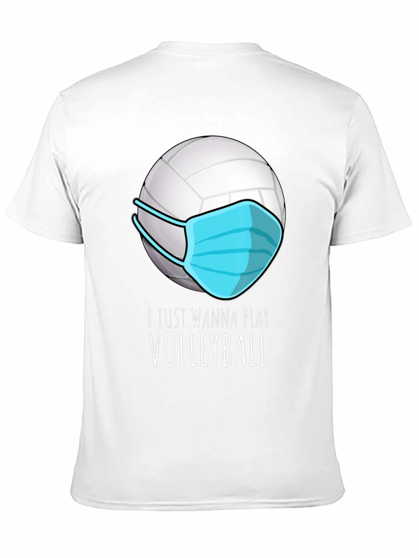 Black Volleyball Mask T-Shirt - Play Safe, Play On! view 11