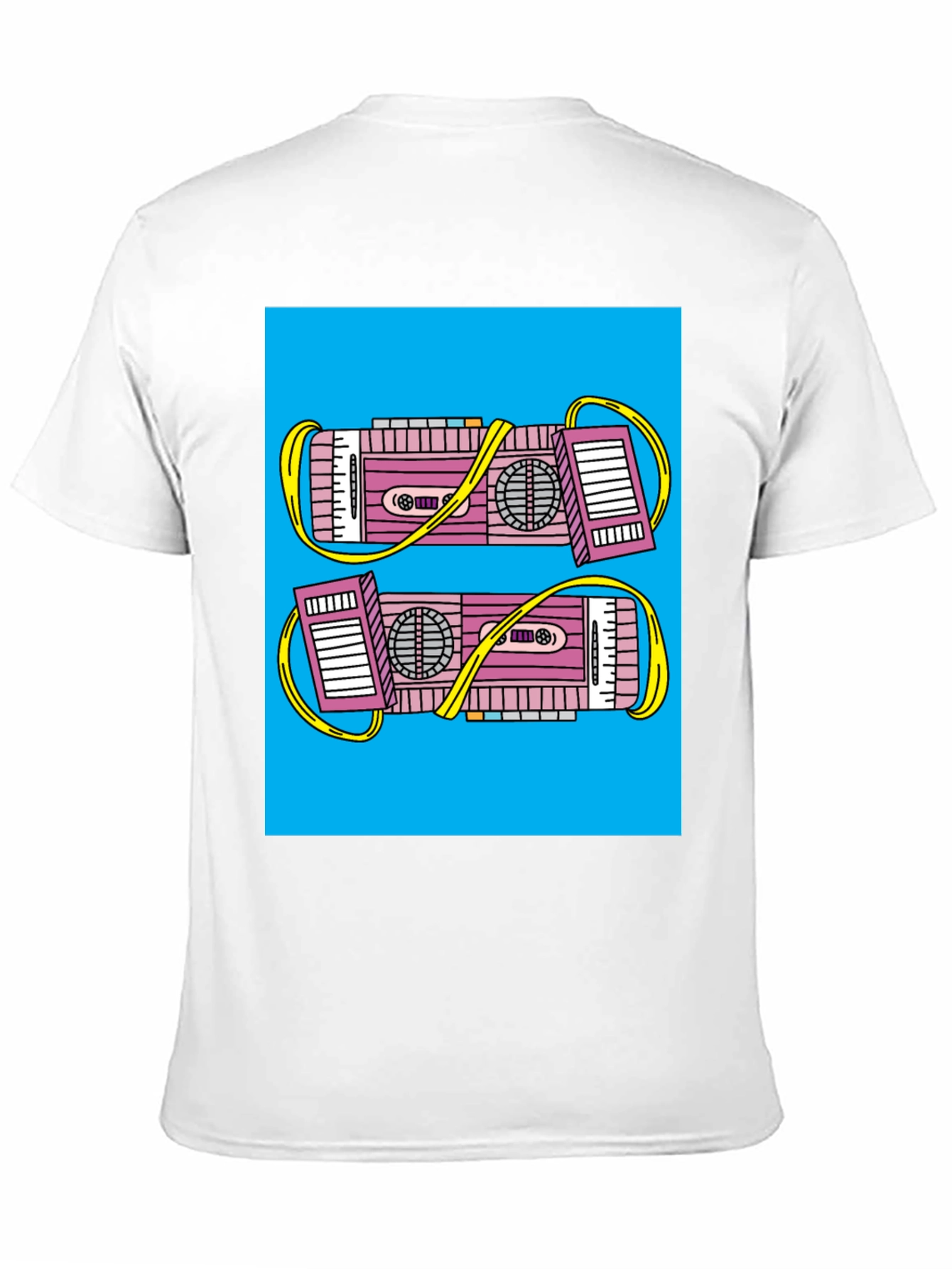 Black Retro Boombox Graphic Tee - Black view 11