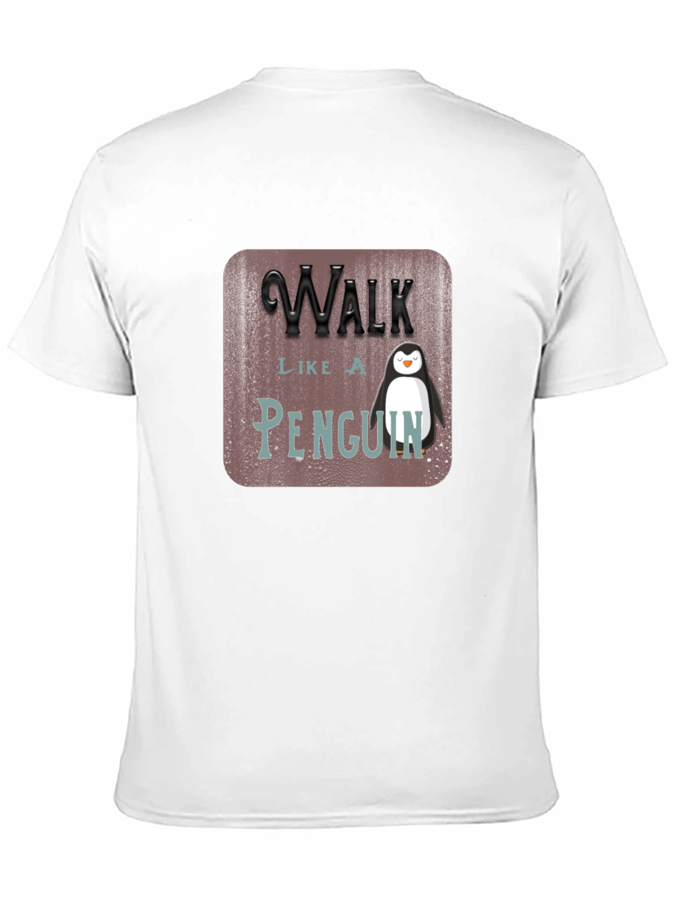 Black Walk Like a Penguin T-Shirt view 11