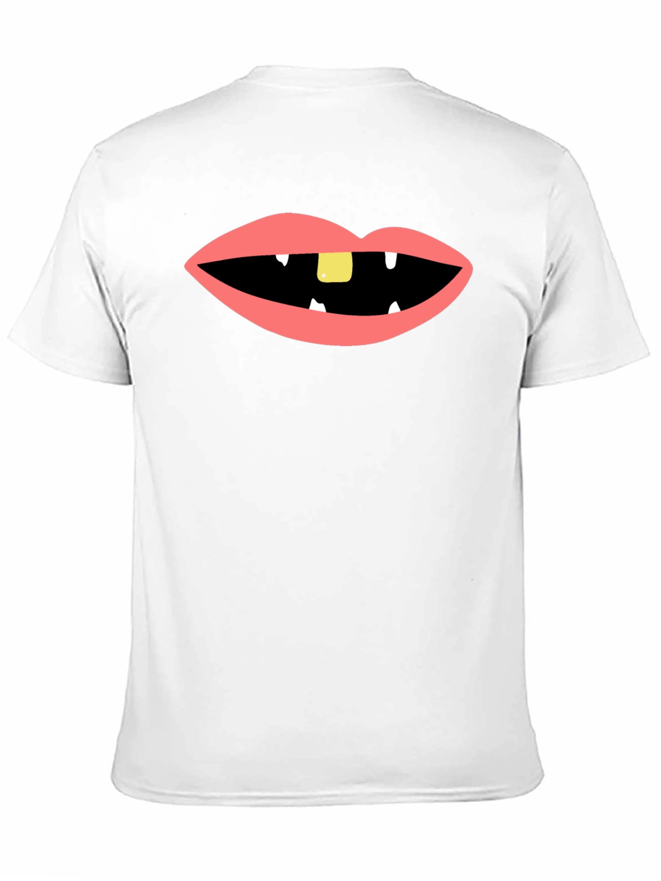 Black Funny Mouth Black T-Shirt view 11