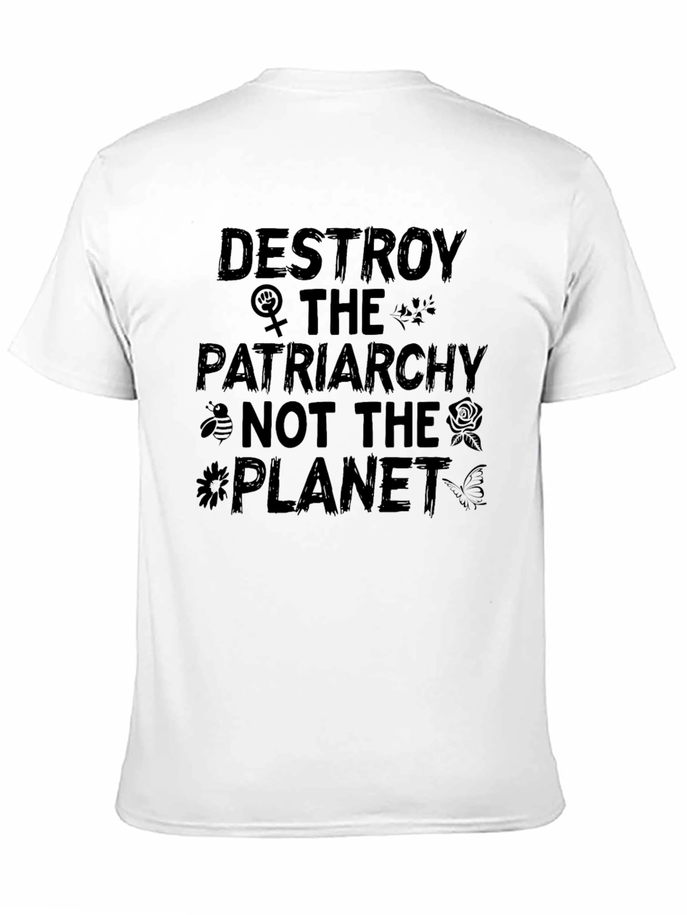 Black Destroy Patriarchy T-Shirt view 11