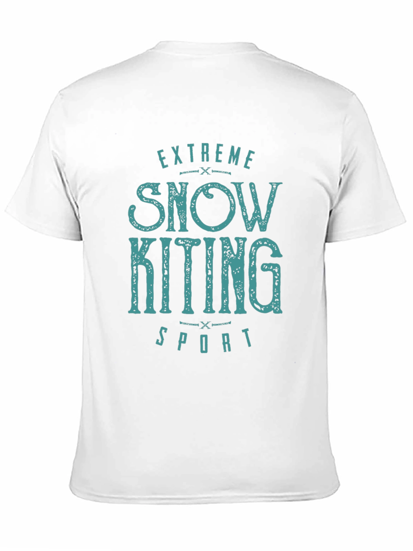 Black Extreme Snow Kiting Sport T-Shirt view 11