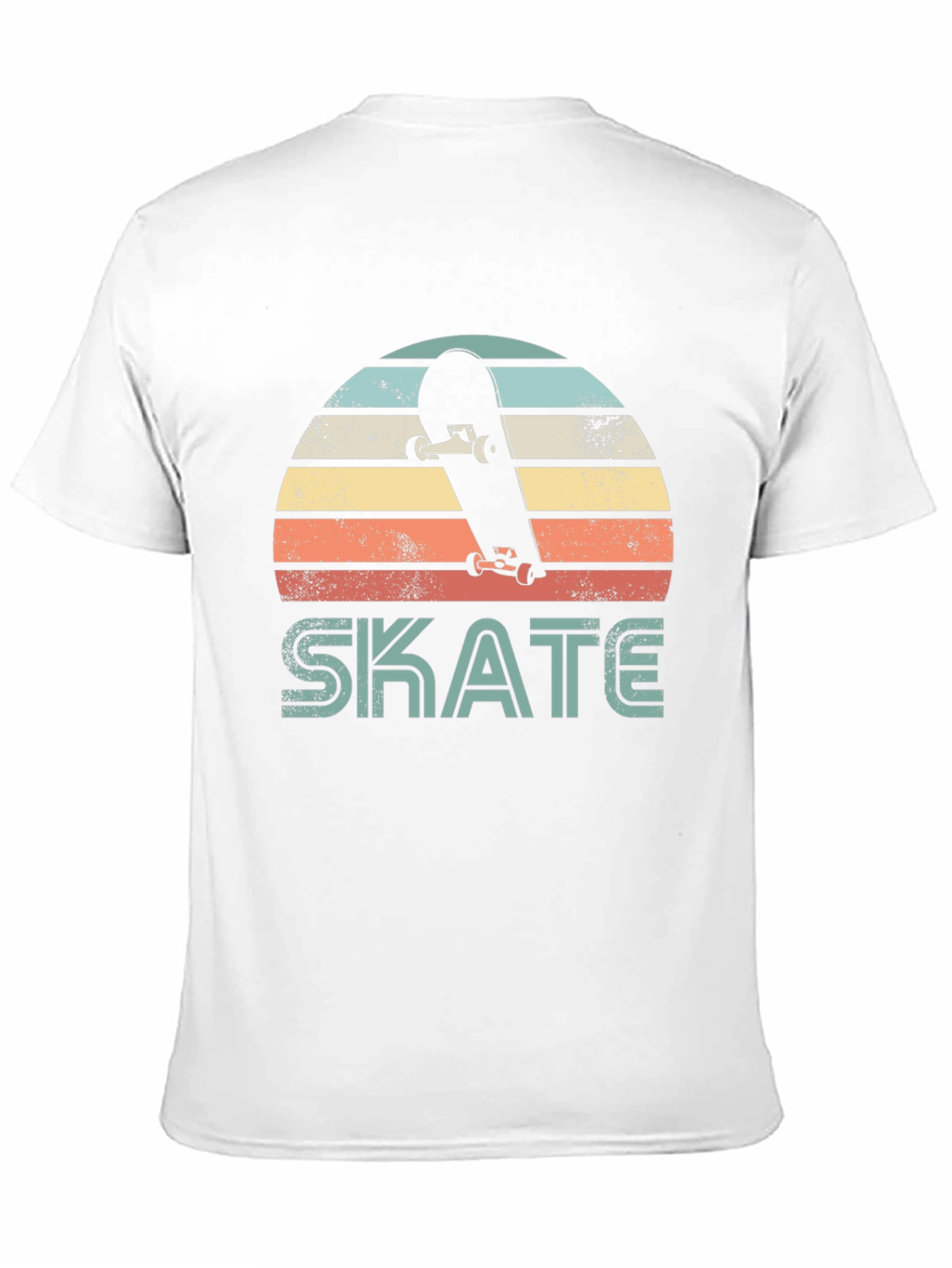 Black Retro Skate T-Shirt - Vintage Style Skateboard Tee view 11