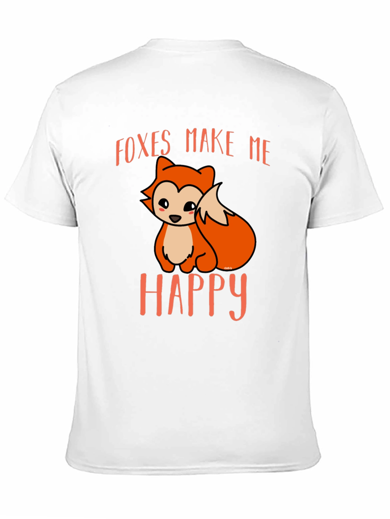 Black Foxes Make Me Happy Black T-Shirt view 11