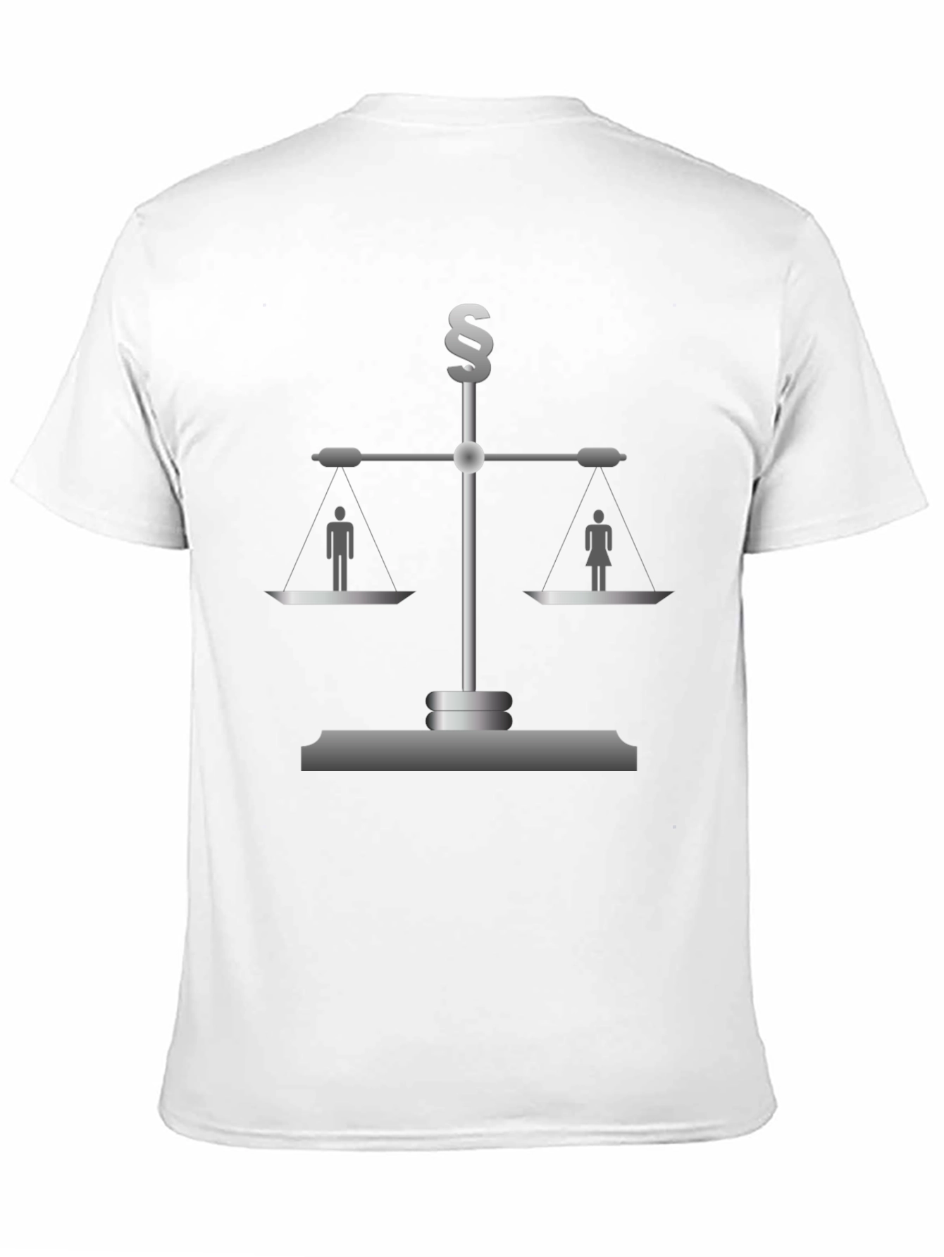 Black Equality Scales T-Shirt - Gender Neutral Justice view 11
