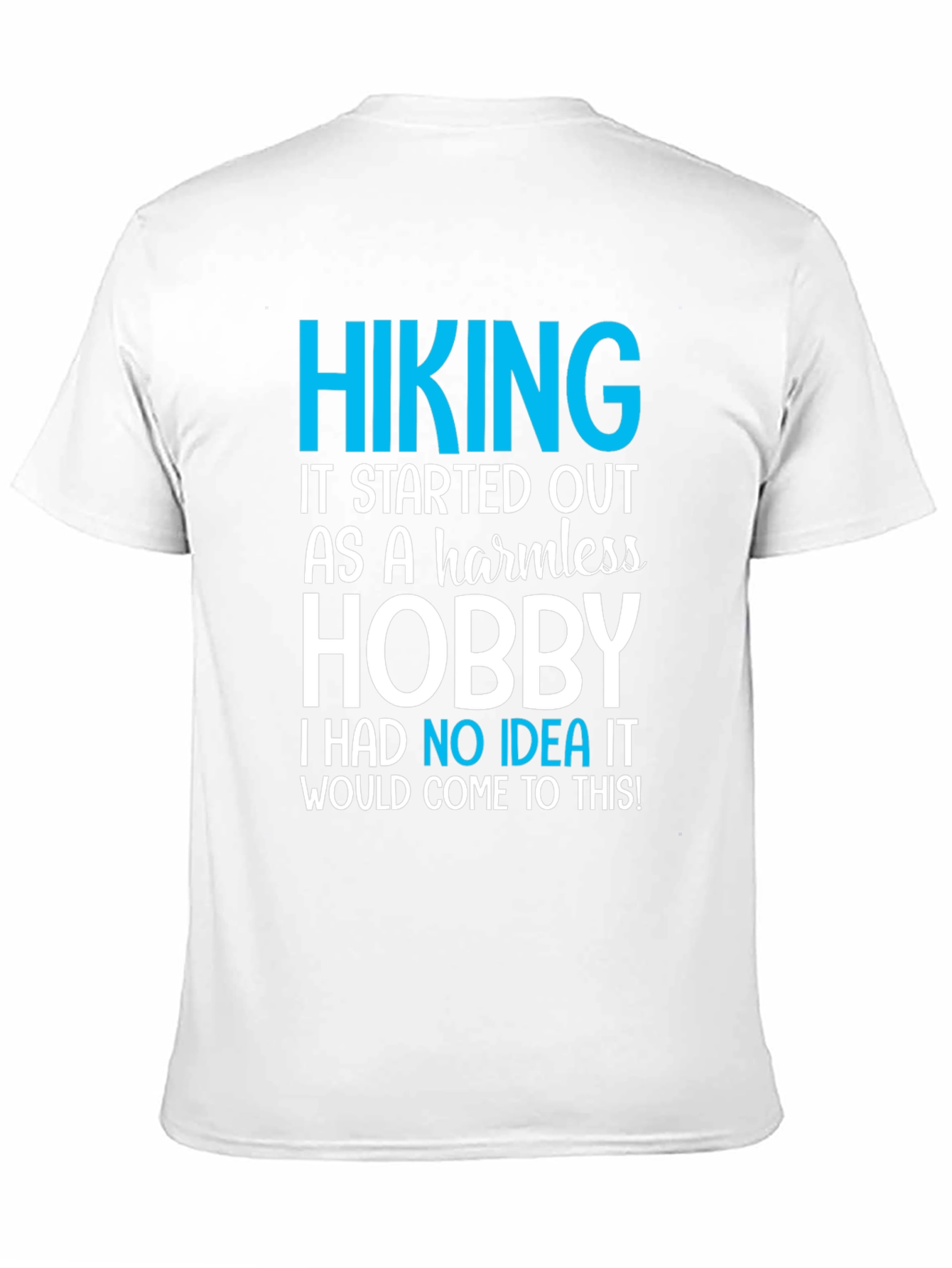 Black Hiking Hobby Graphic Tee - Black Casual T-Shirt view 11