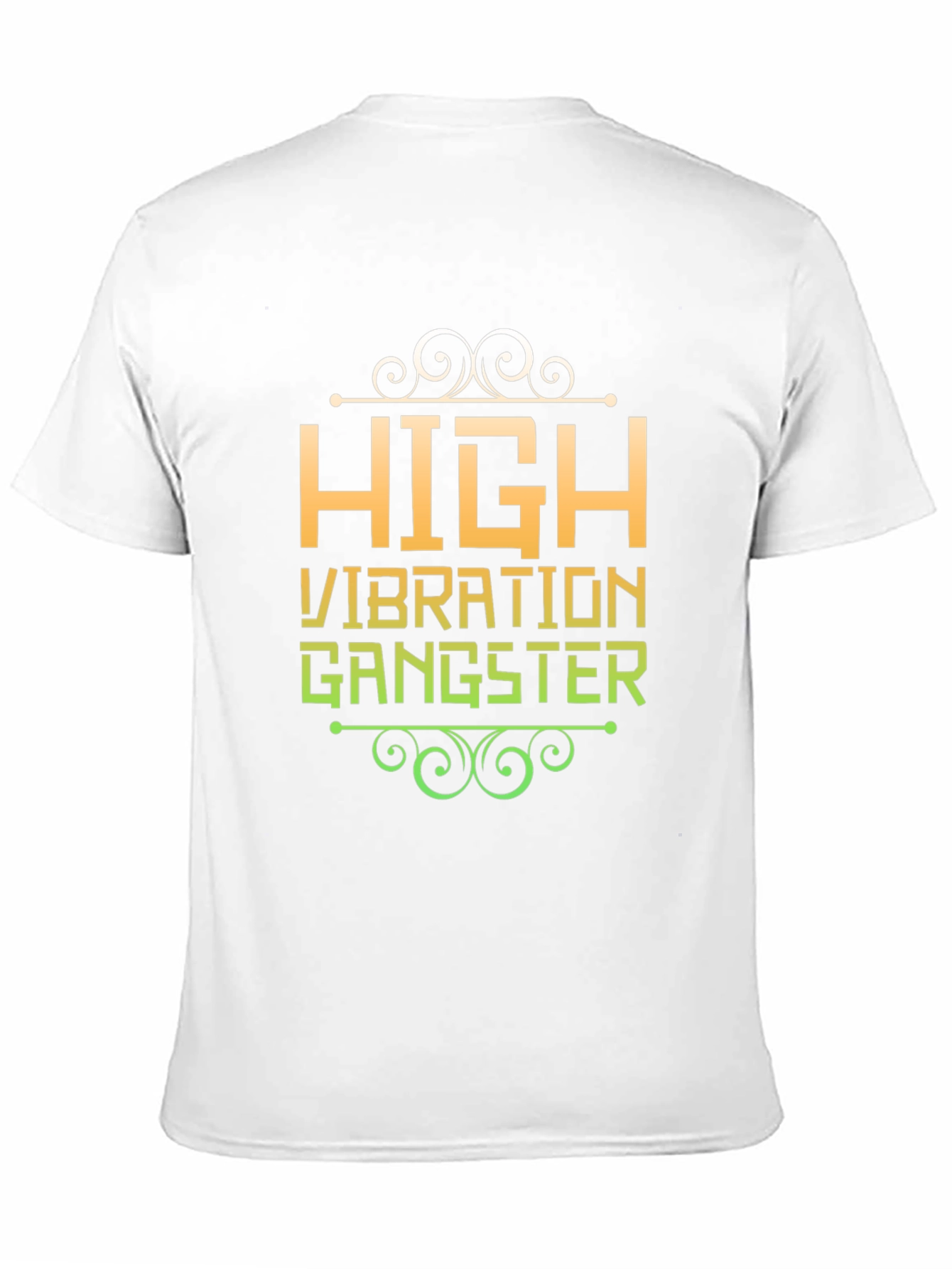 Black High Vibration Gangster Graphic Tee view 11