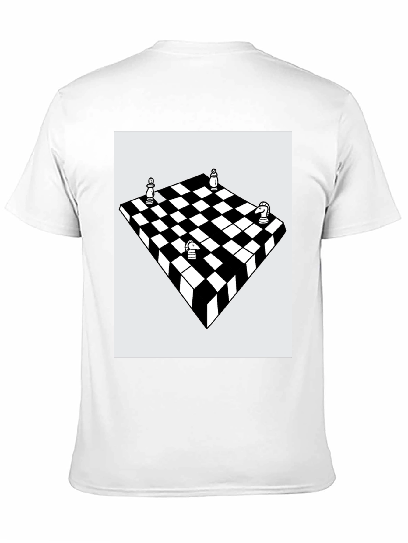 Black Chess Board Graphic Tee - Stylish Casual Wear view 11