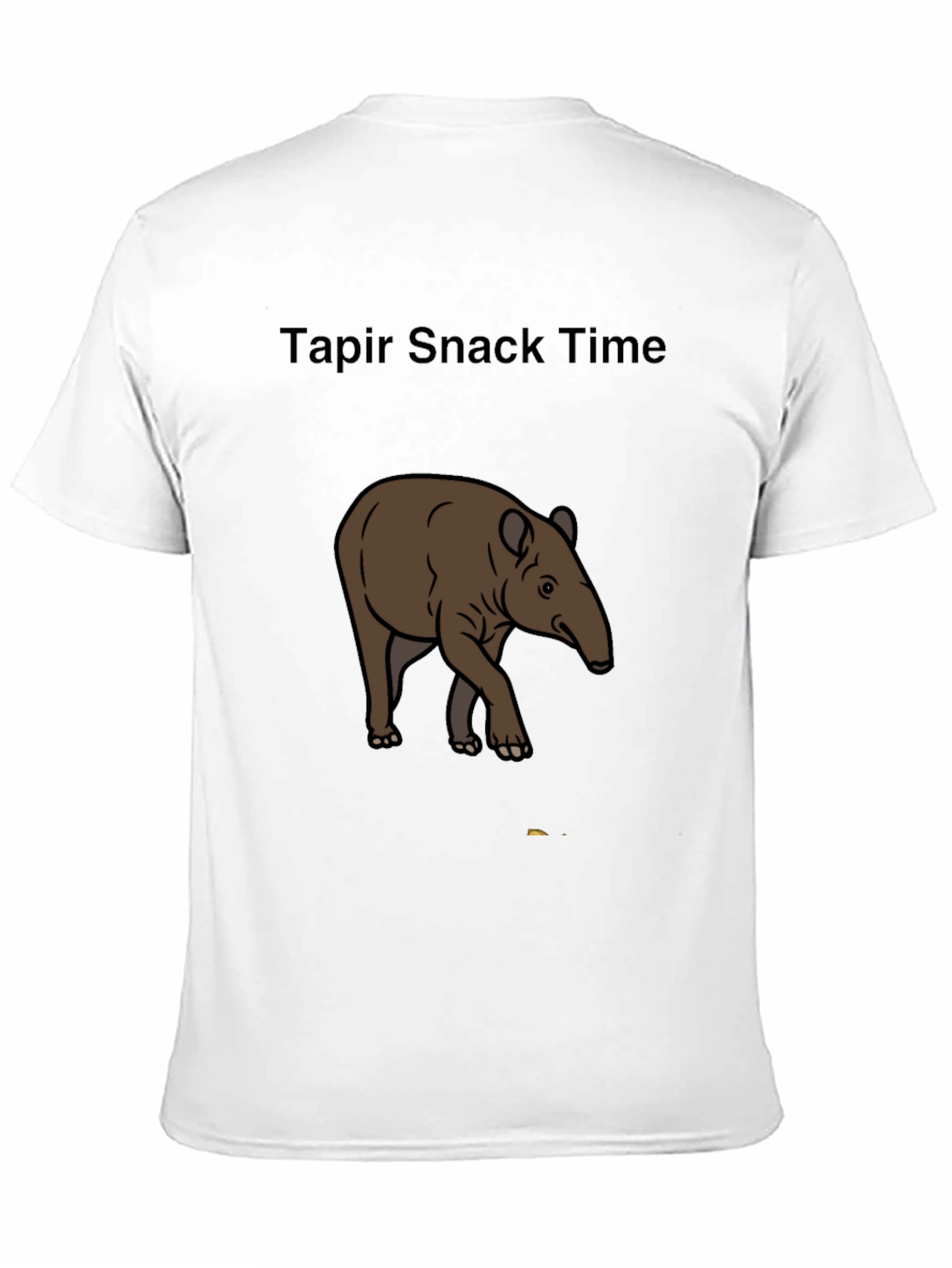 Black Tapir Snack Time Graphic T-Shirt view 11