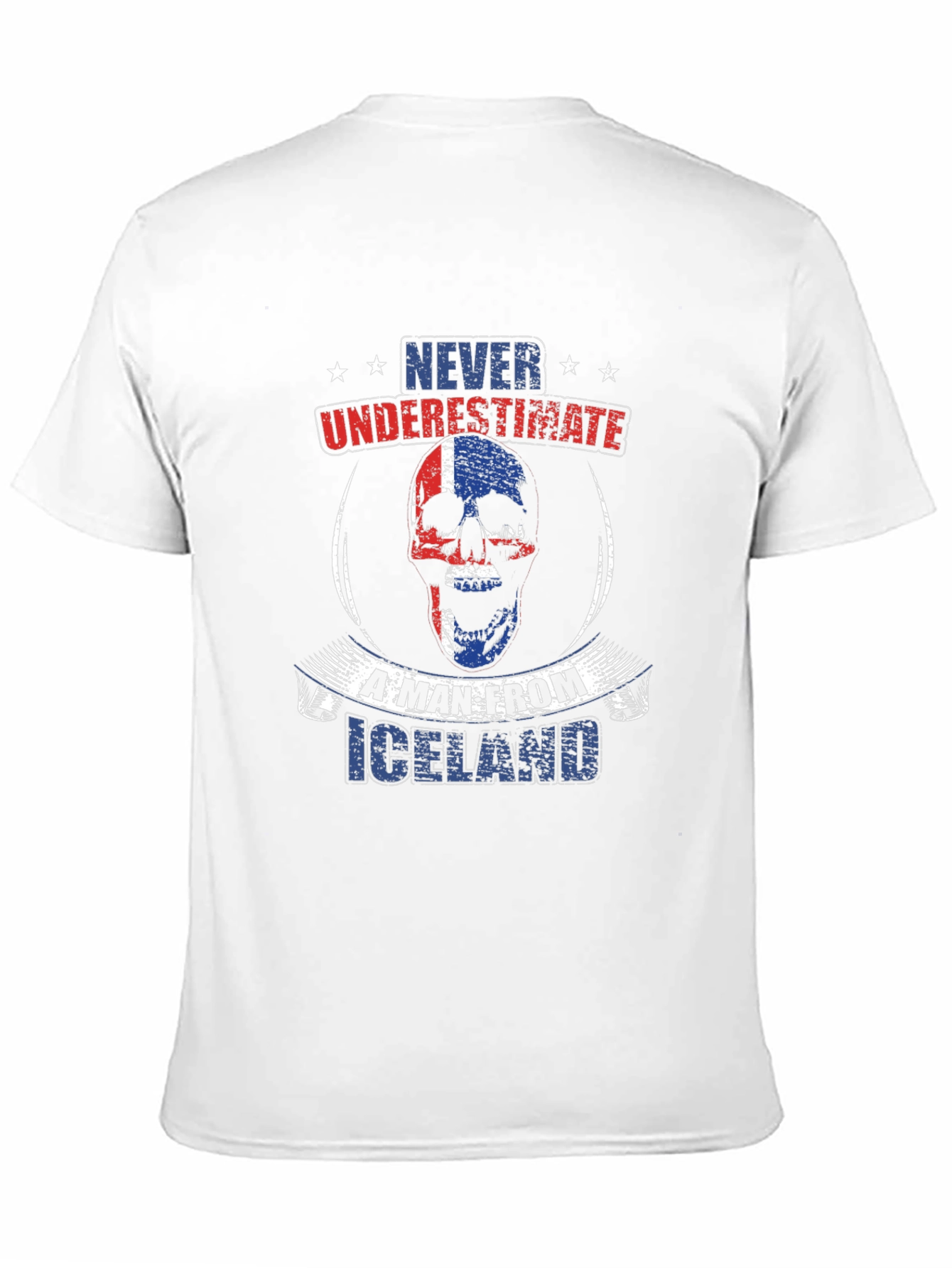 Icelandic Pride Skull Graphic Tee - Never Underestimate - 11