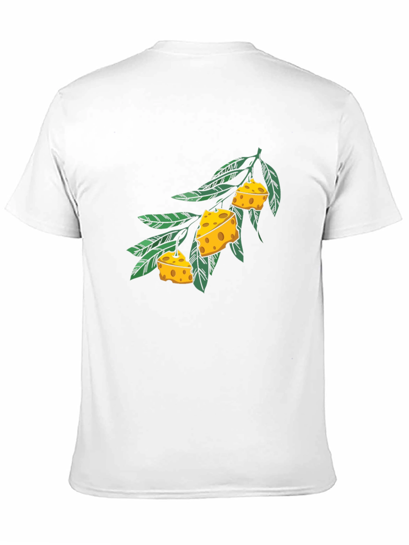 Cheese Branch Graphic Black T-Shirt - 11