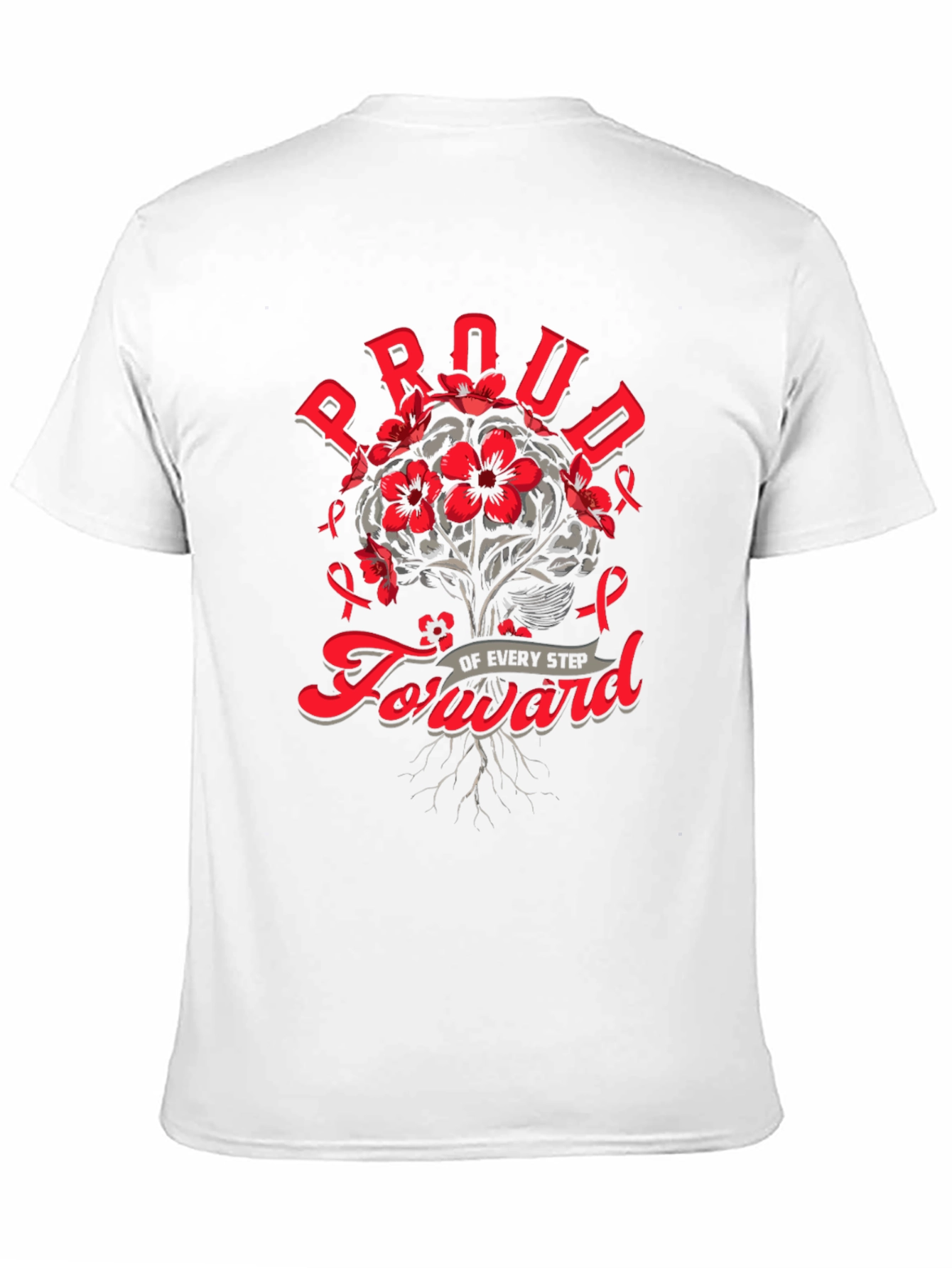 Black Proud Forward T-Shirt - Brain Cancer Awareness view 11
