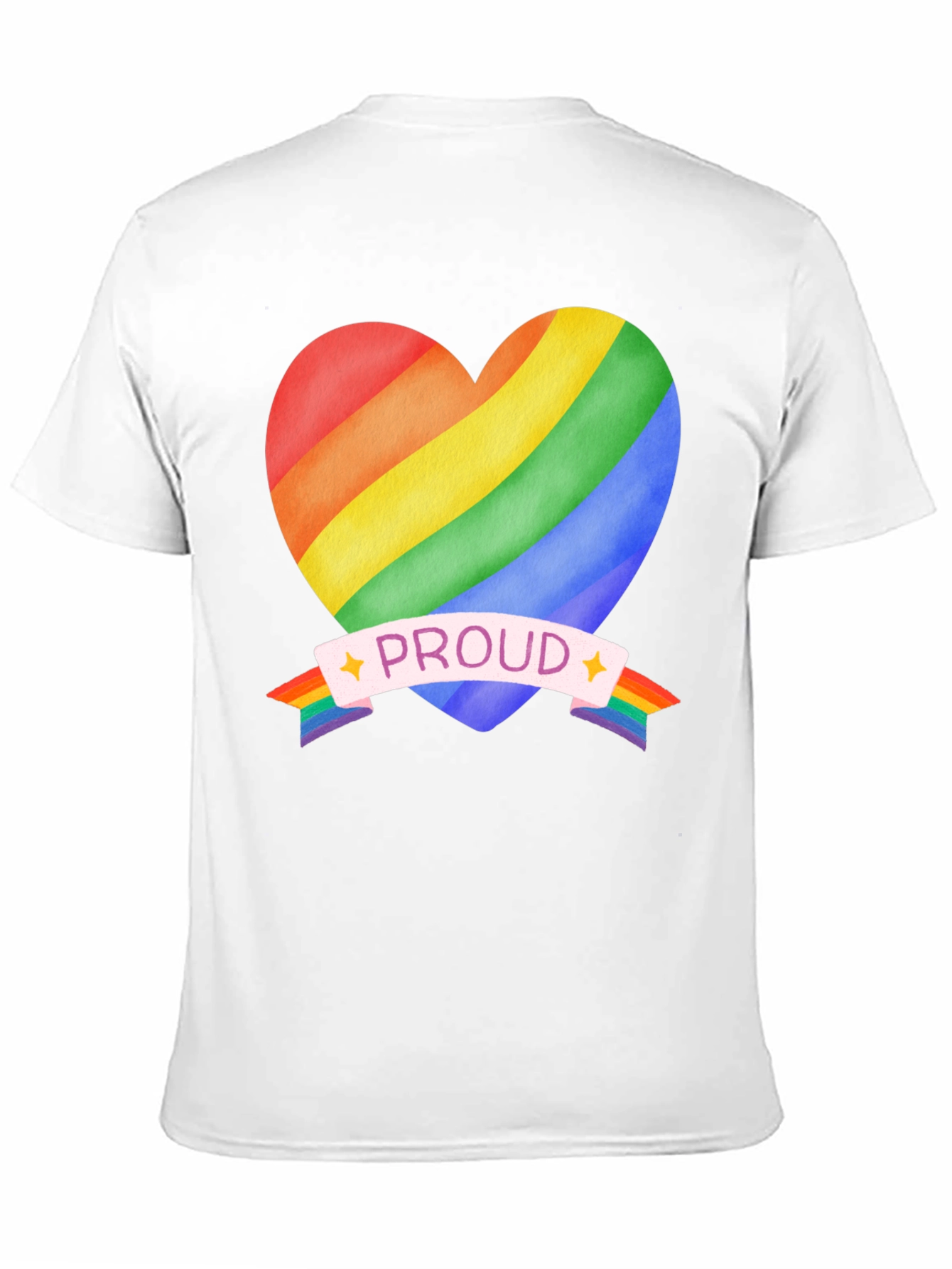 Rainbow Heart Proud T-Shirt - 11