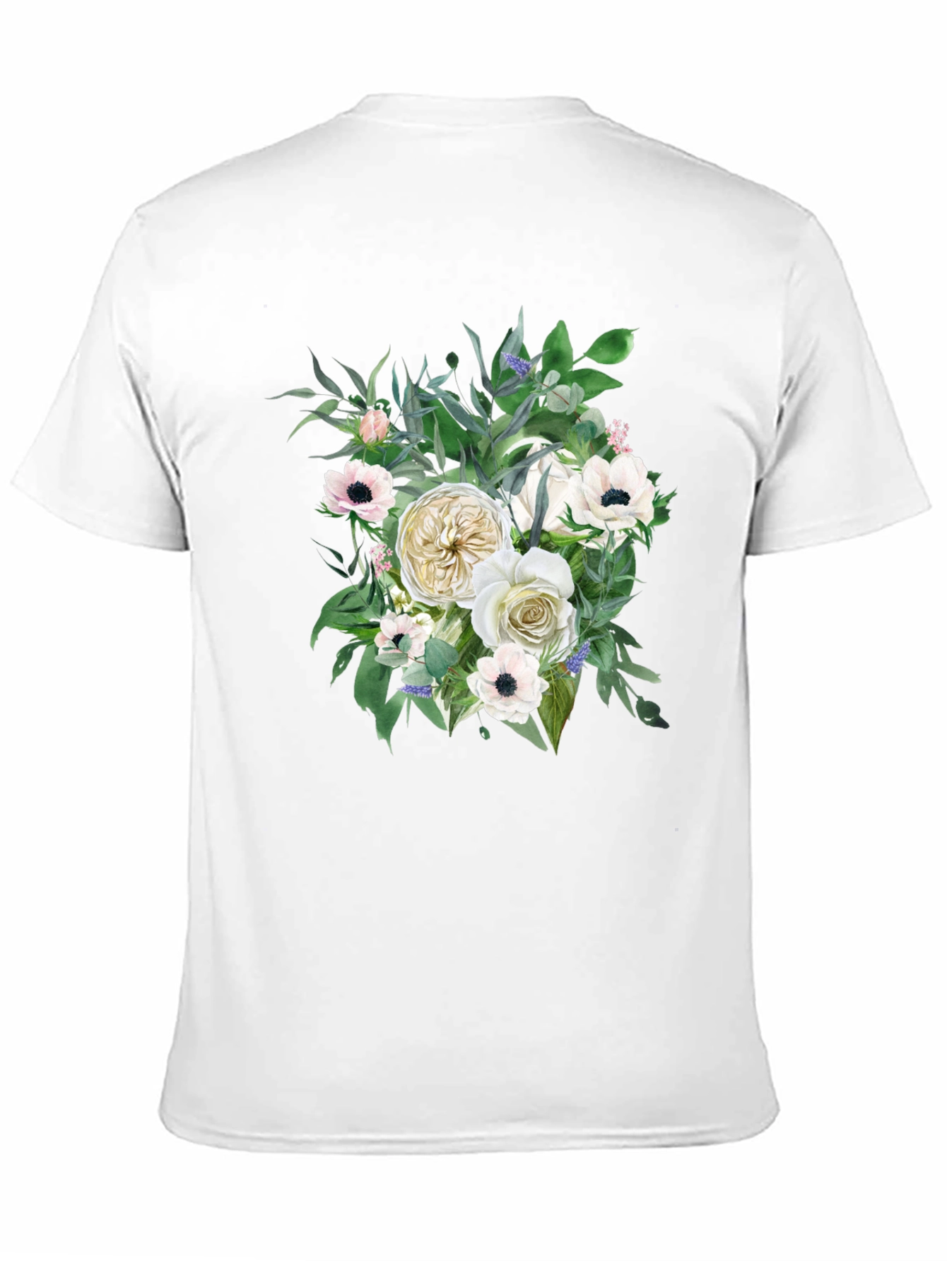 Floral T-Shirt - Elegant Flower Bouquet Design - 11