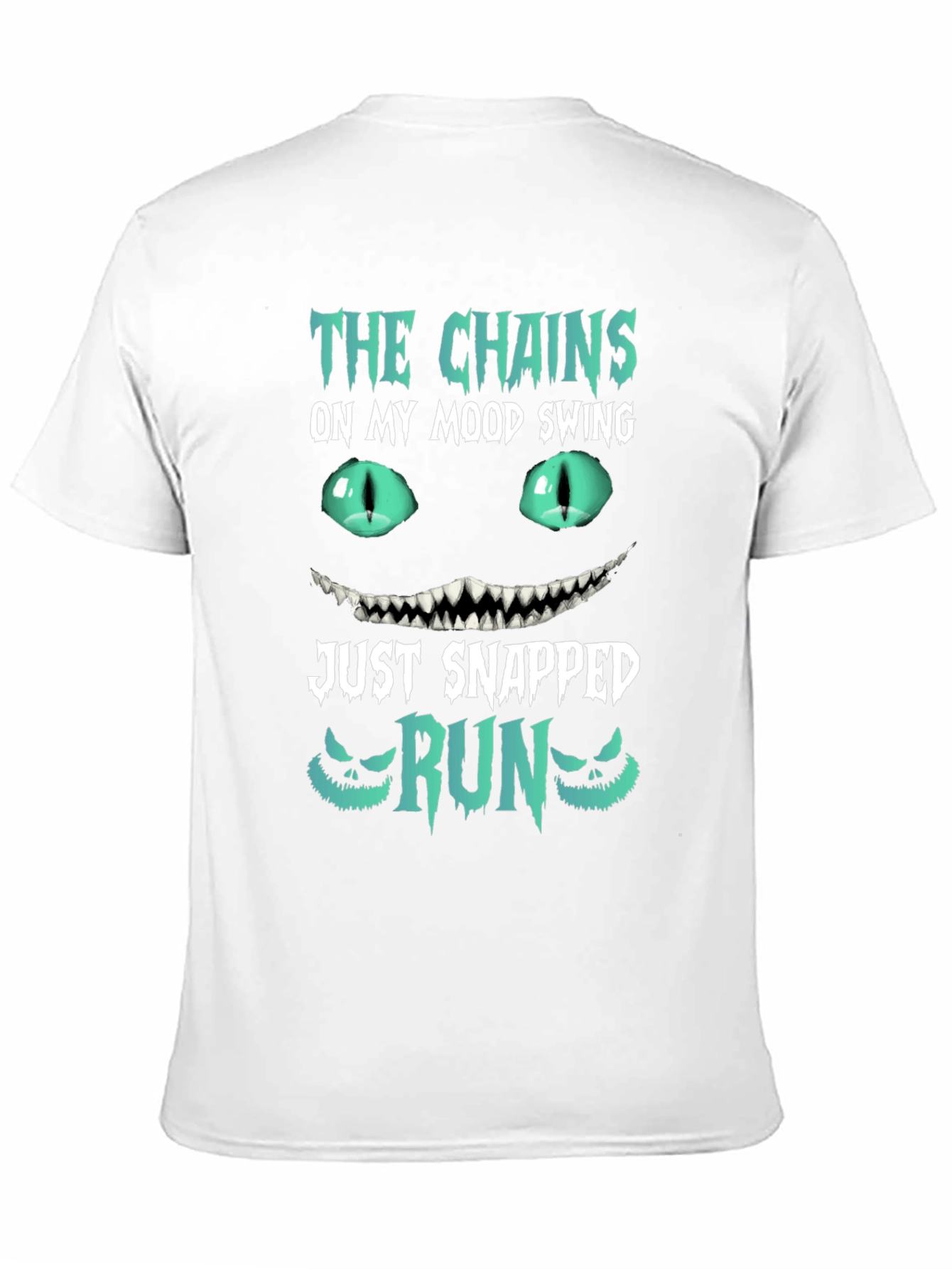 Black Mood Swing Chains Snapped Run T-Shirt view 11