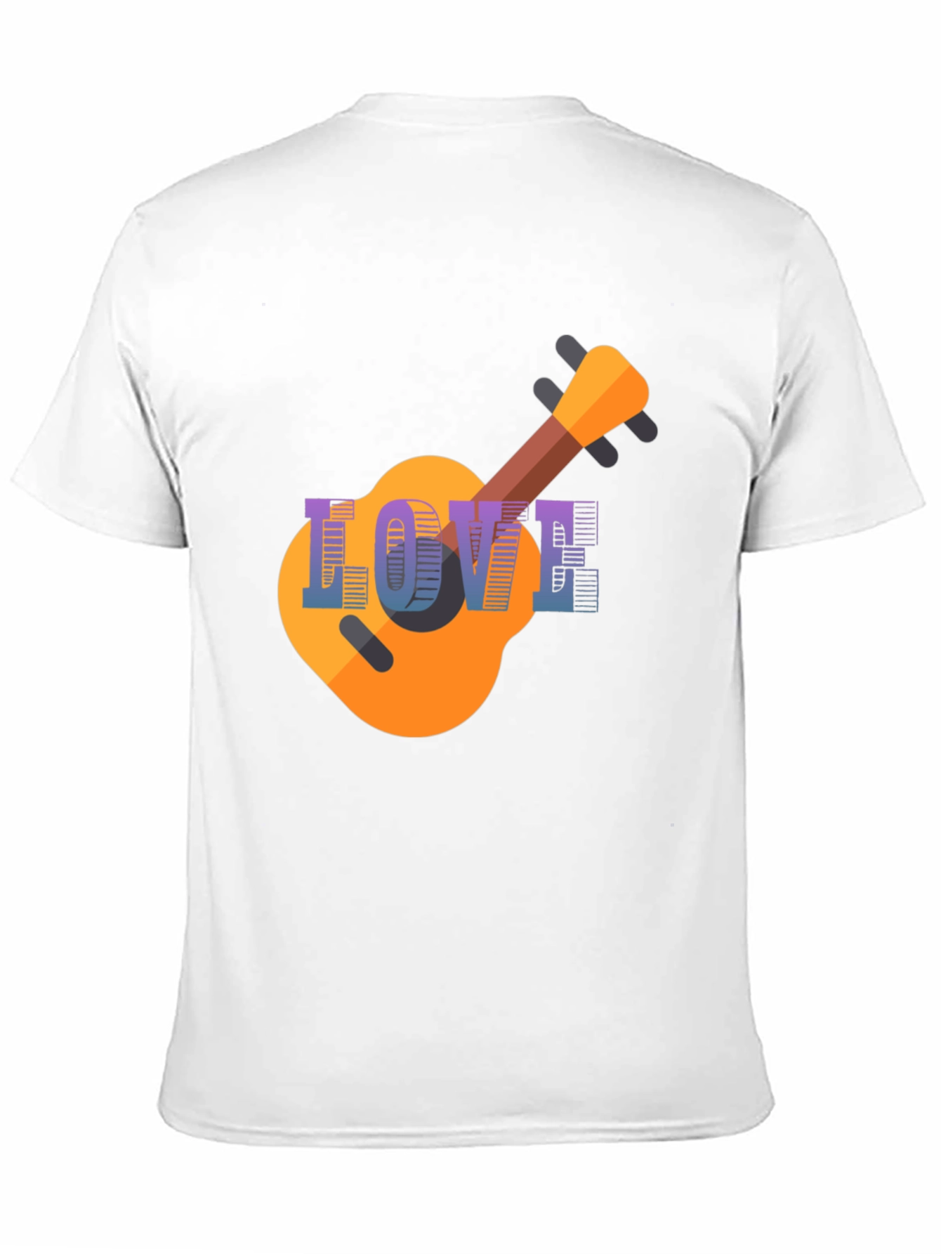 Black Love Guitar T-Shirt - Music Lover Tee view 11