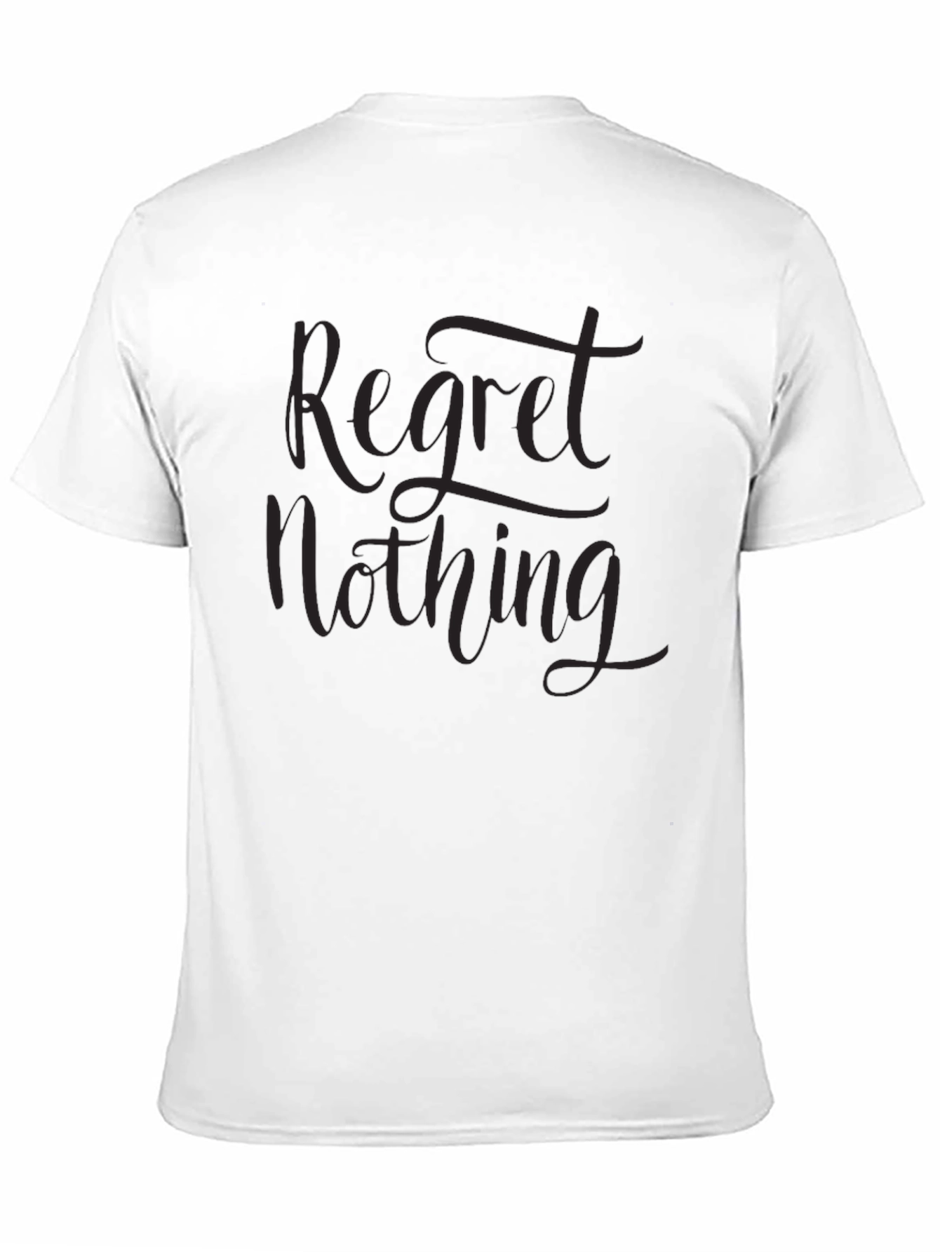 Black Regret Nothing Graphic Tee - Men's Black T-Shirt view 11