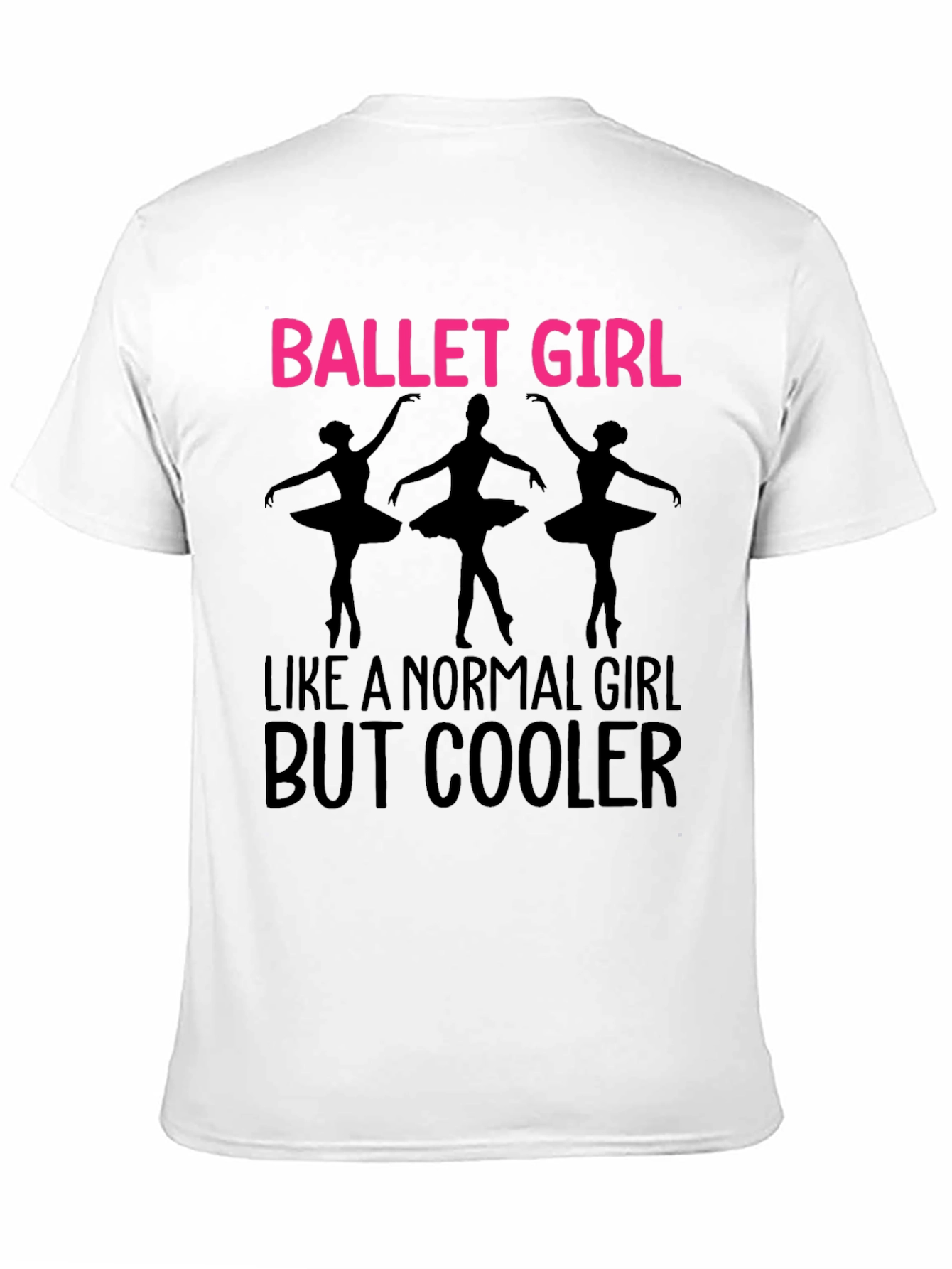 Black Ballet Girl T-Shirt - Dance Lover Tee view 11