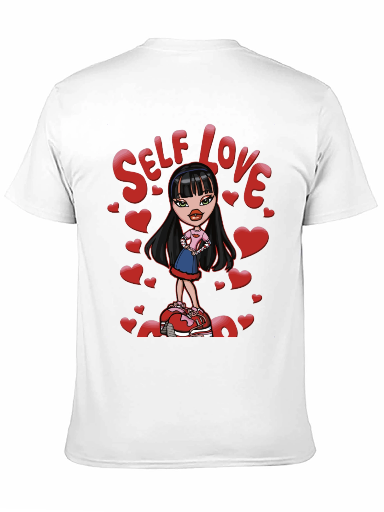 Black Self Love Bratz Doll Graphic T-Shirt view 11