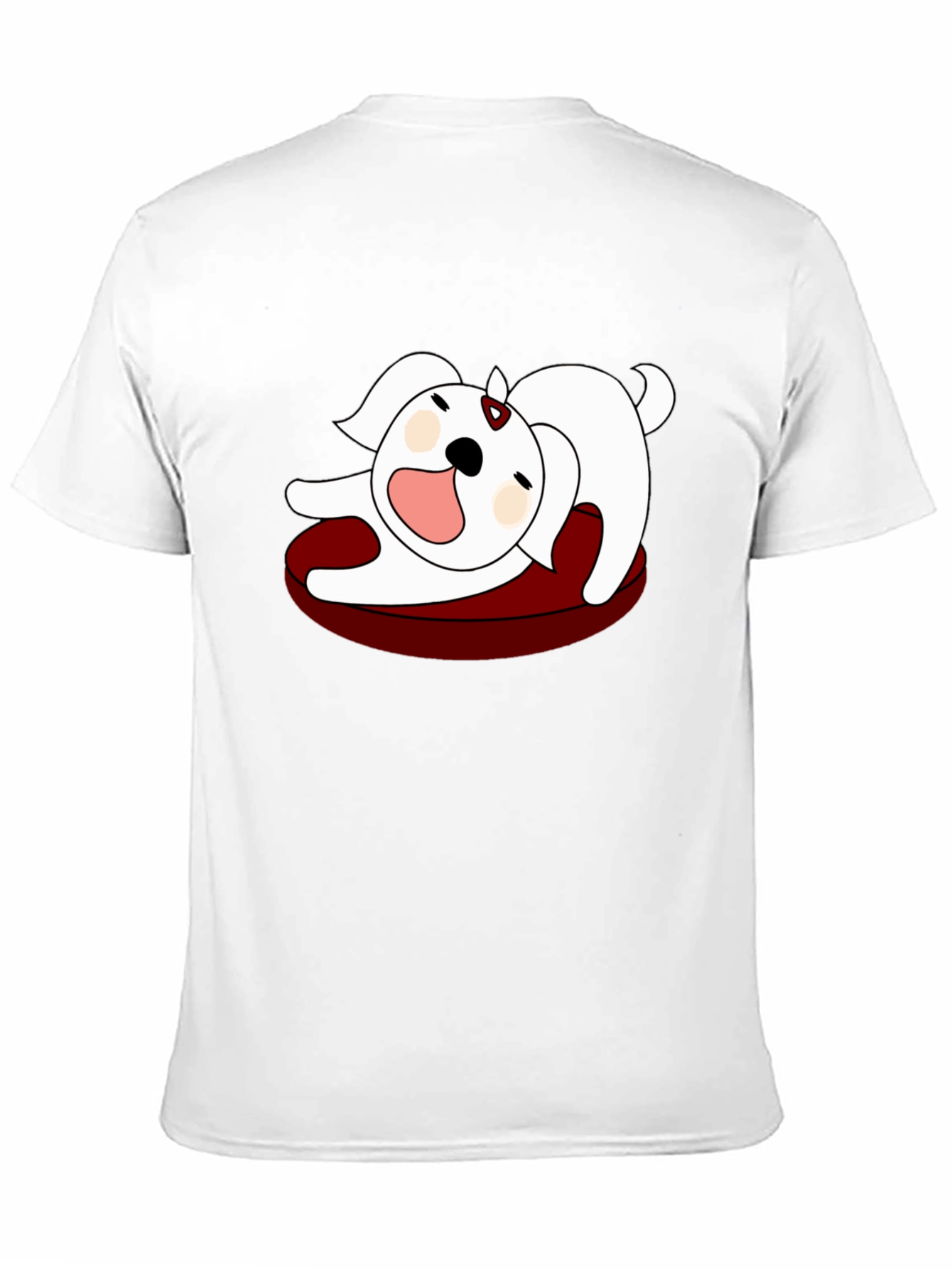 Black Cartoon Dog Graphic Tee - Relaxed Fit view 11