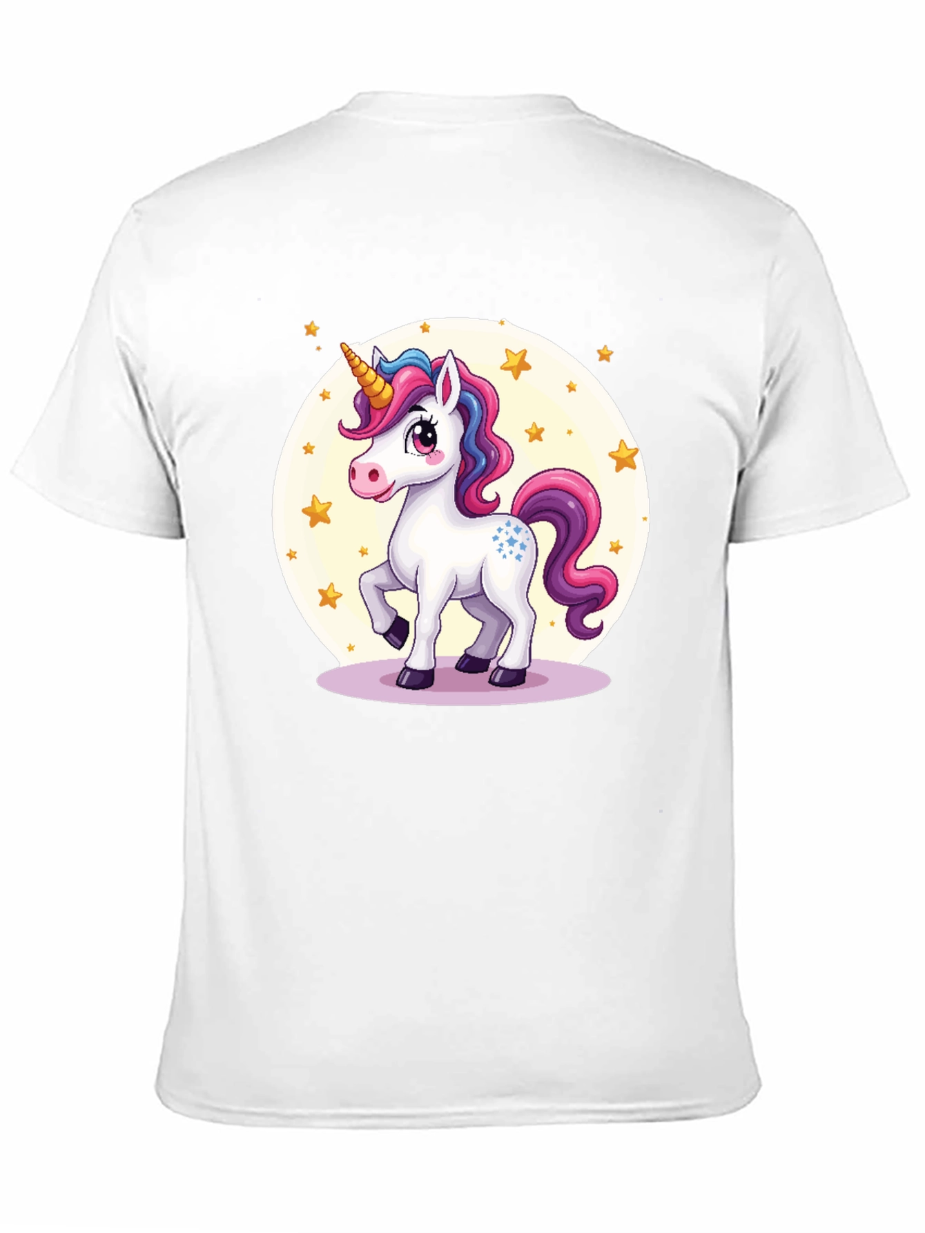 Black Unicorn Graphic Tee - Black Cotton Blend view 11