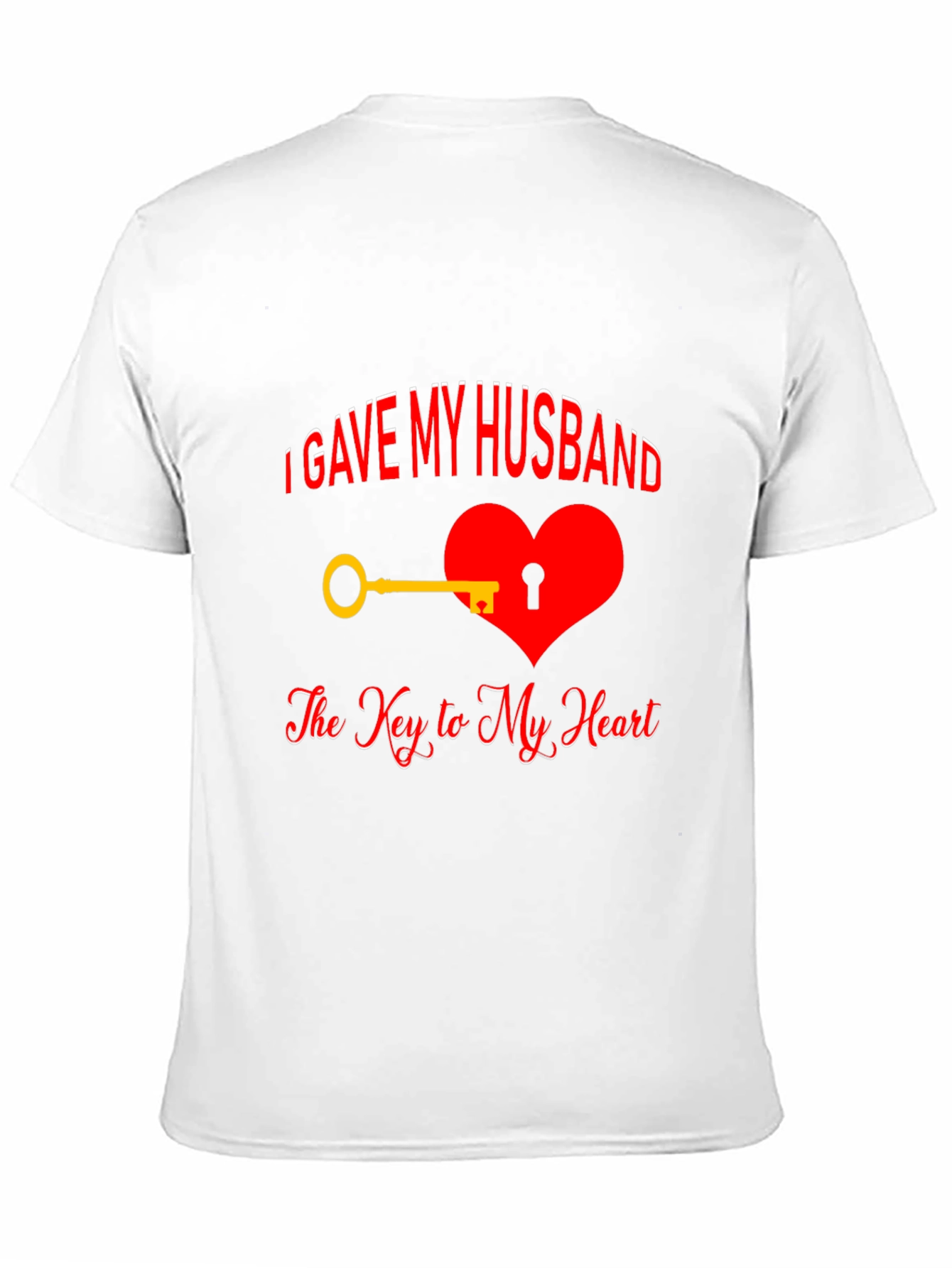Black Husband's Key to My Heart T-Shirt view 11