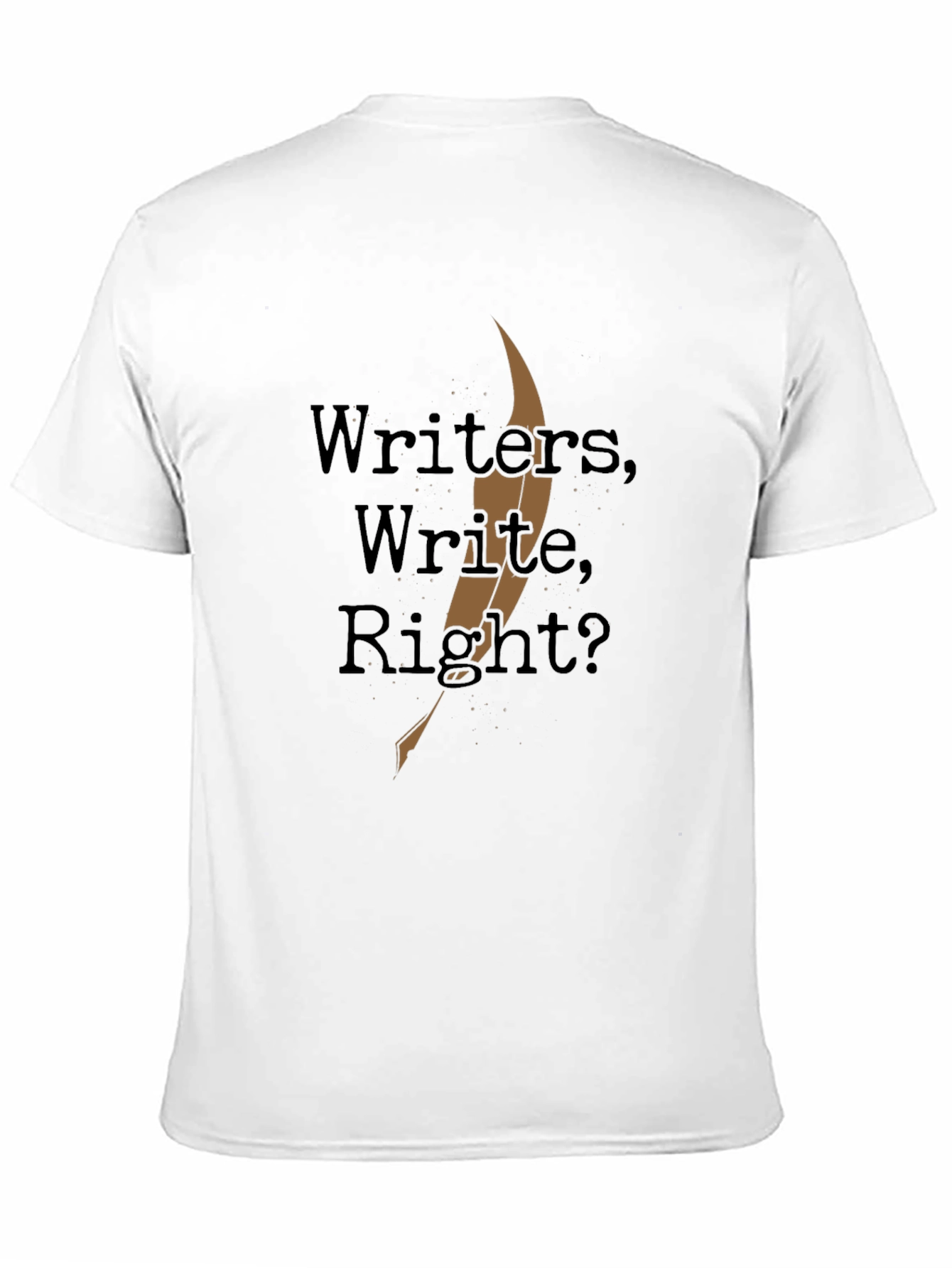 Black Writer's Write Right? Black T-Shirt view 11