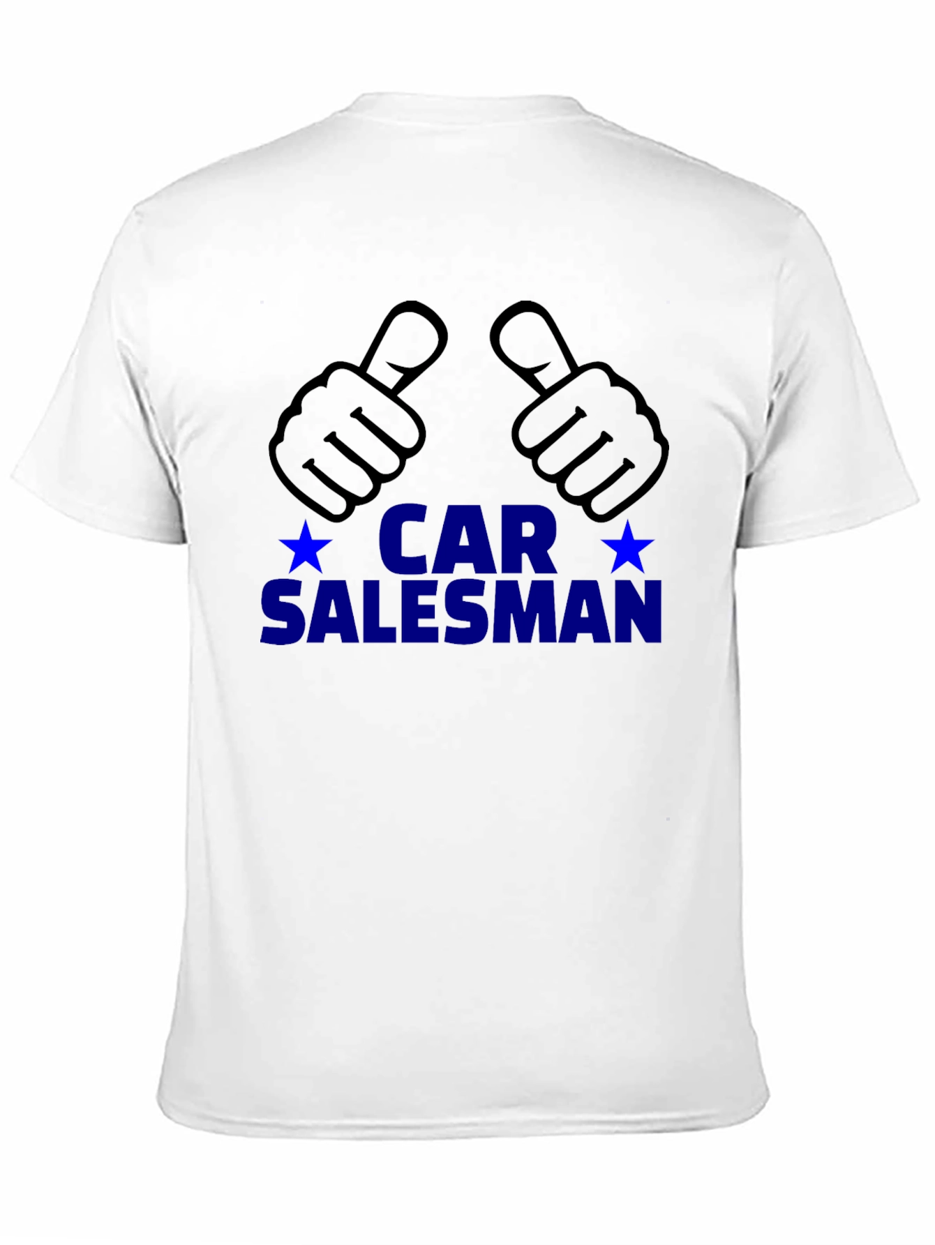 Black Car Salesman T-Shirt - Thumbs Up Design view 11