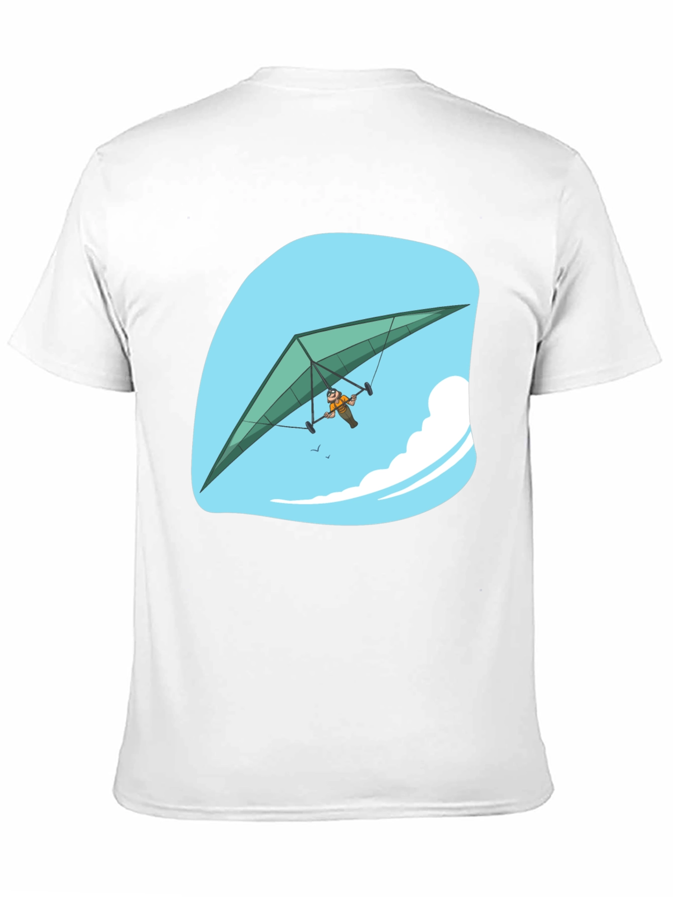 Black Hang Glider T-Shirt, Sky Adventure Tee view 11
