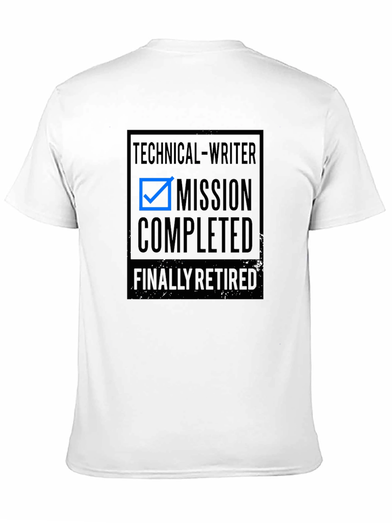 Black Technical Writer Mission Completed Retired T-Shirt view 11